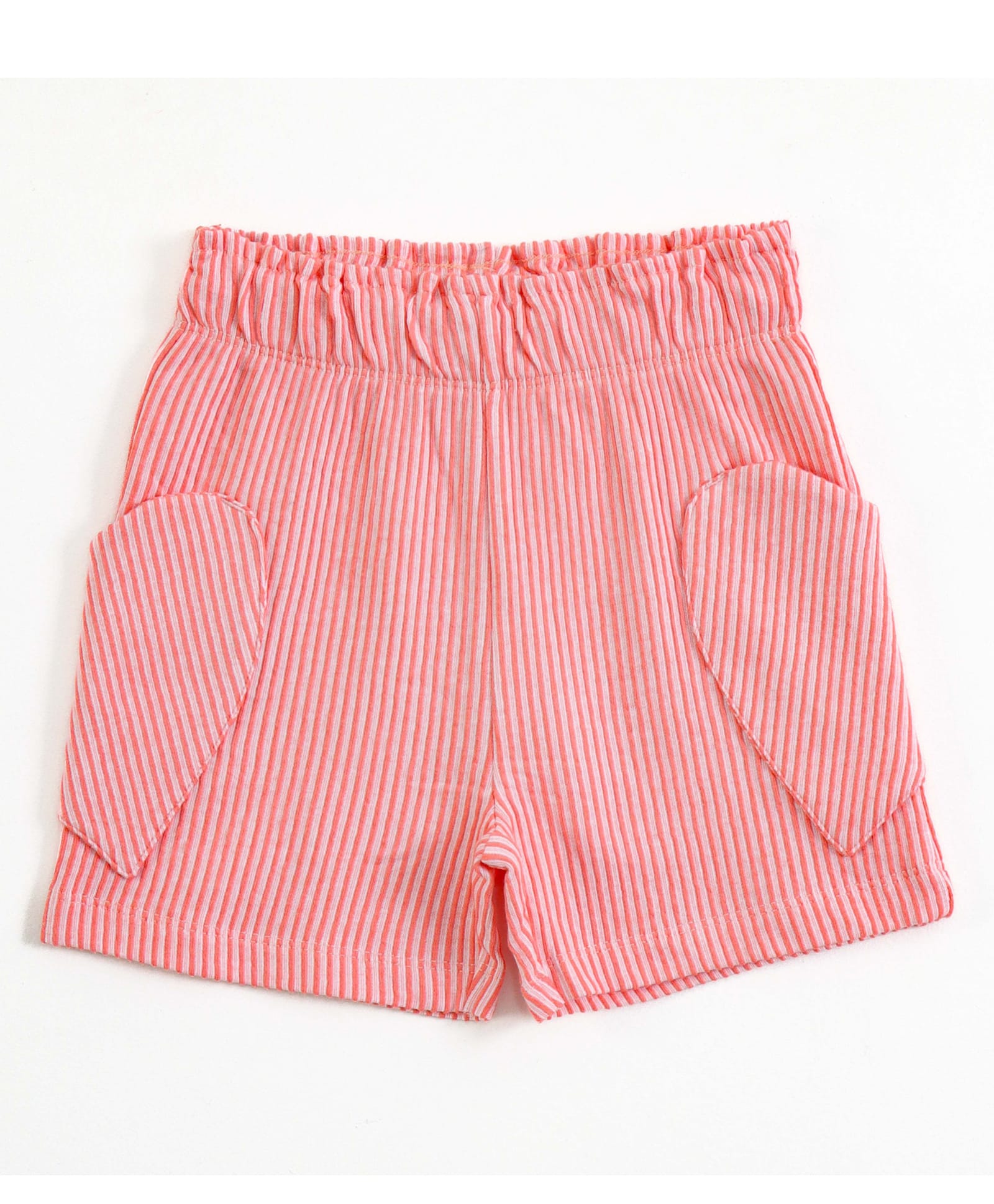 JusCubs Cotton Knit Striped Shorts - Pink-picture-34