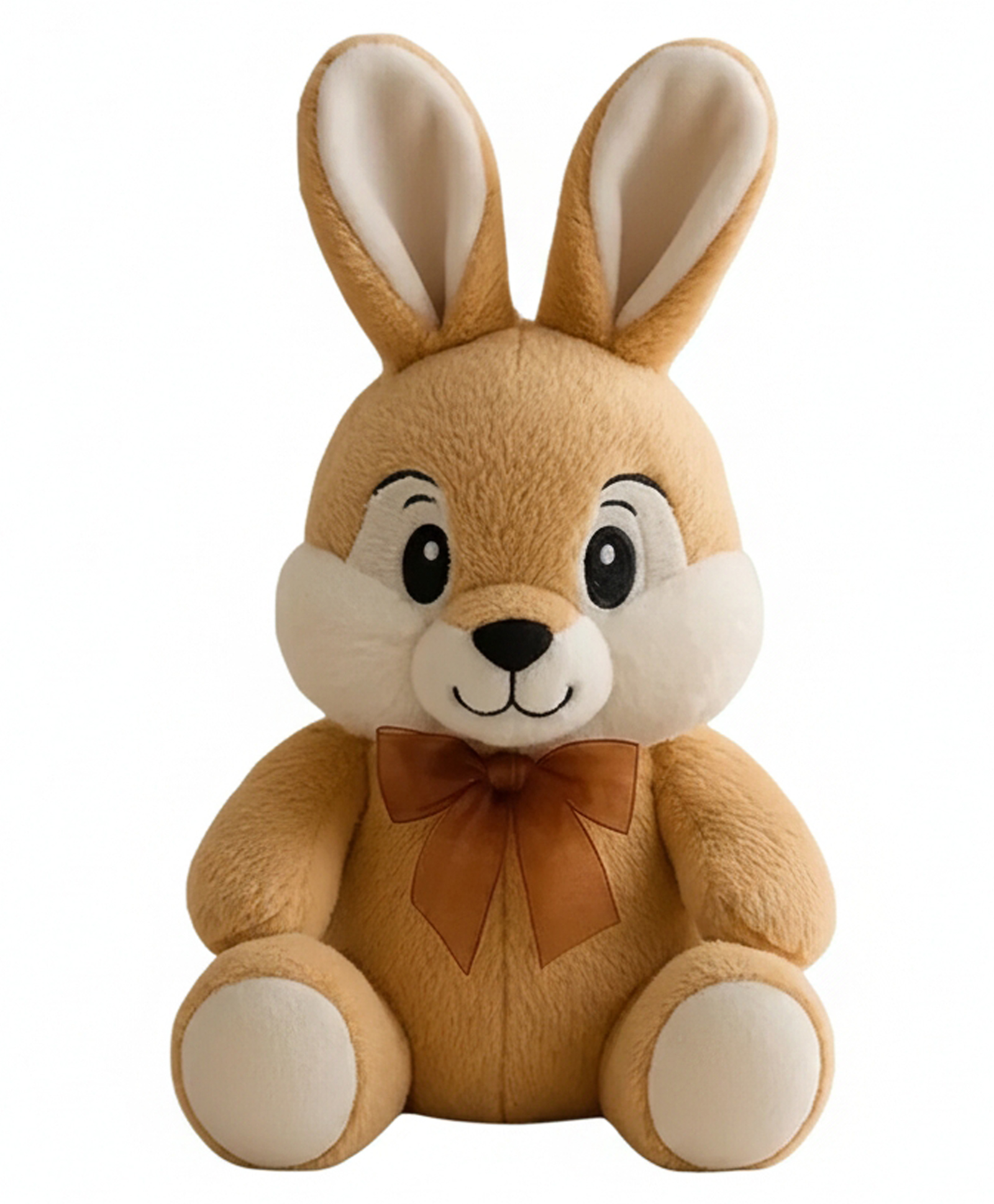 DearJoy 25 cm Playful Bunny Rabbit with a Bow Soft Toy Brown 1.0 PIECE-picture-22