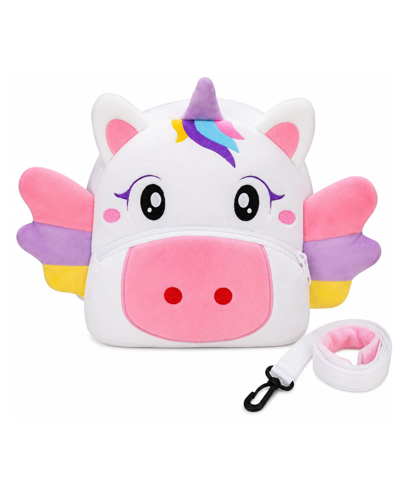 DearJoy 14 Inches Unicorn Kids School Bag Backpack - Pink & White-image-20