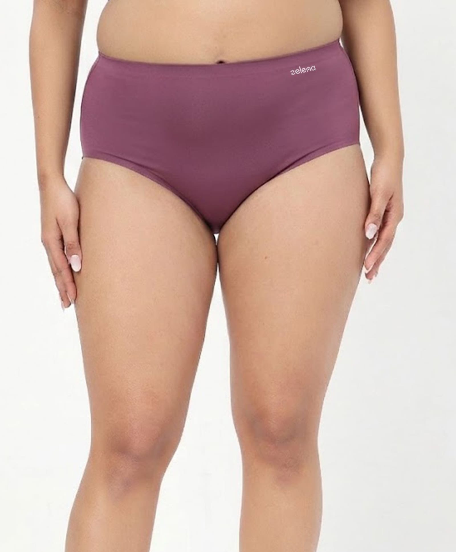 Zelena 92% Cotton 8% Lycra Knit Solid Hipster Panty - Onion-picture-19