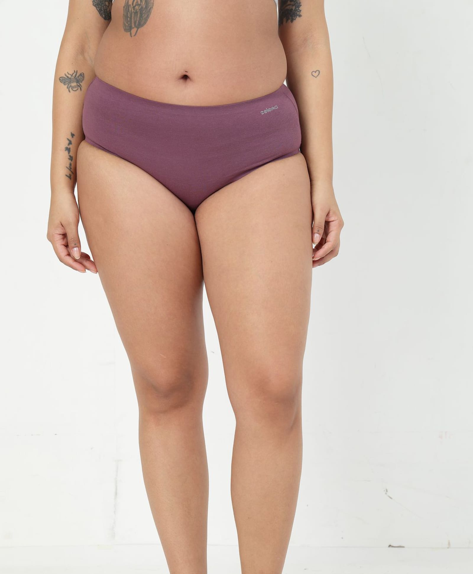 Zelena 92% Cotton 8% Lycra Knit Solid Hipster Panty - Onion-picture-12