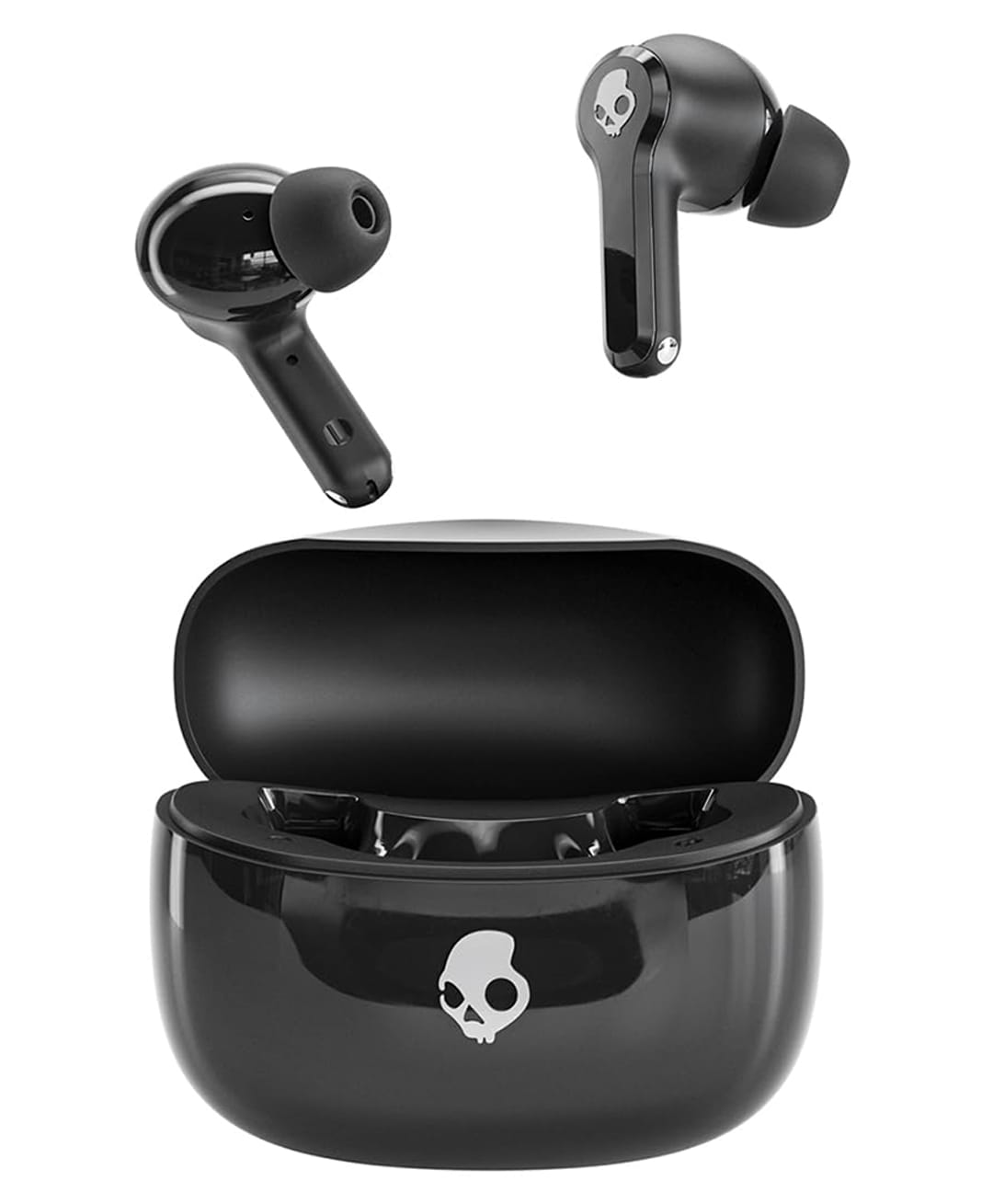 Skullcandy Ink'd ANC Wireless Earbuds with Active Noise Cancelling, 43Hr Battery + Rapid Charge, Quad Mic with ENC, 10mm Drivers, Multipoint Pairing, Sweat & Water Resistant Black Glossy-image-2