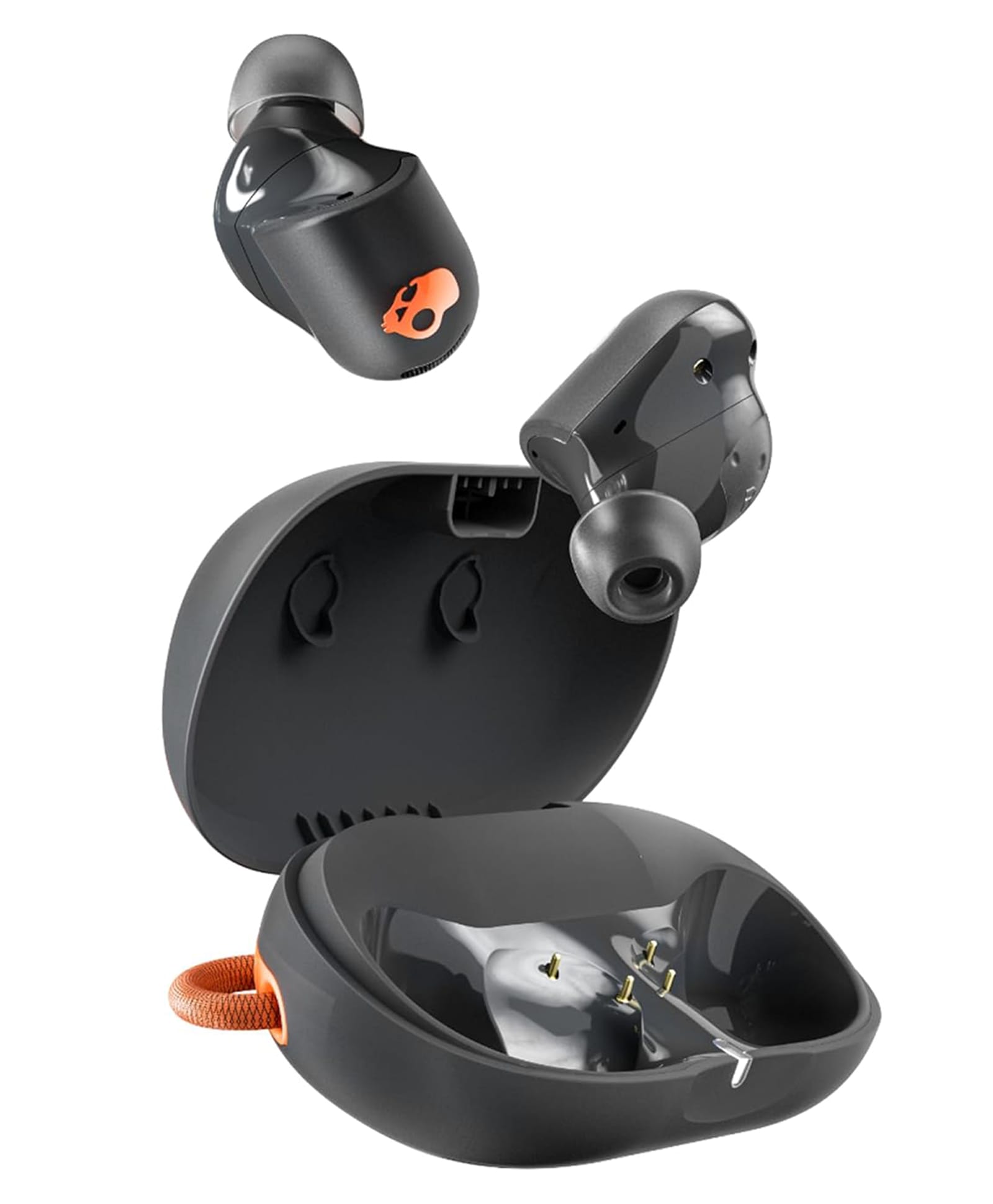 Skullcandy Sesh ANC Active True Wireless Bluetooth Earbuds with 4Mic Active Noise Cancellation,48Hr Battery,IP67 Waterproof Sports Earbuds,Multipoint Pairing,Google Fast Pair,Spotify TapBlack/Orange-image-6