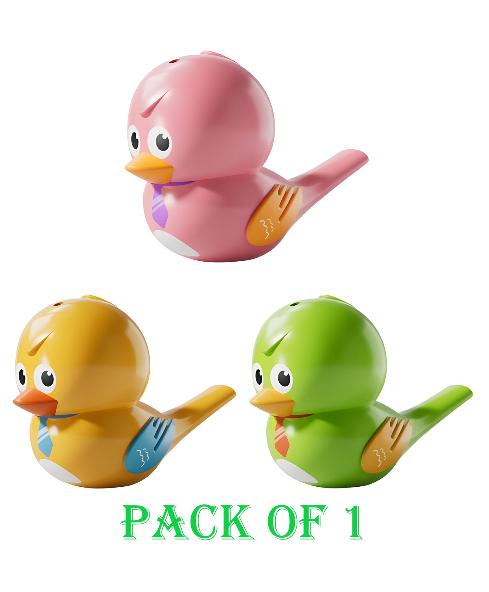 NEGOCIO Colorful Bird-shaped Whistle Toy - PACK OF 1 - COLOR MAY VARY-picture-24
