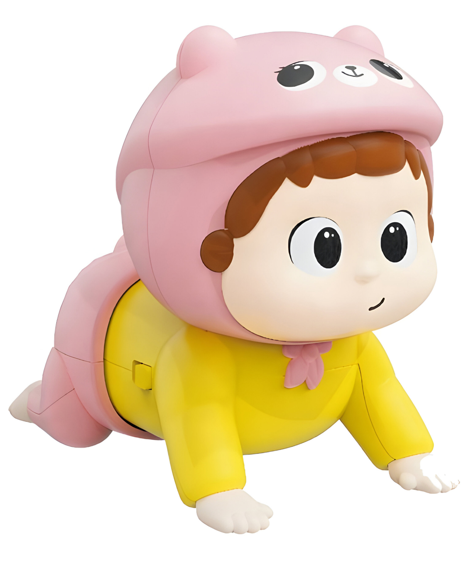 NEGOCIO cartoon-shaped crawling baby doll toy, early education electric musical mini crawling doll toy- PACK OF 1 - COLOR MAY VARY-picture-18