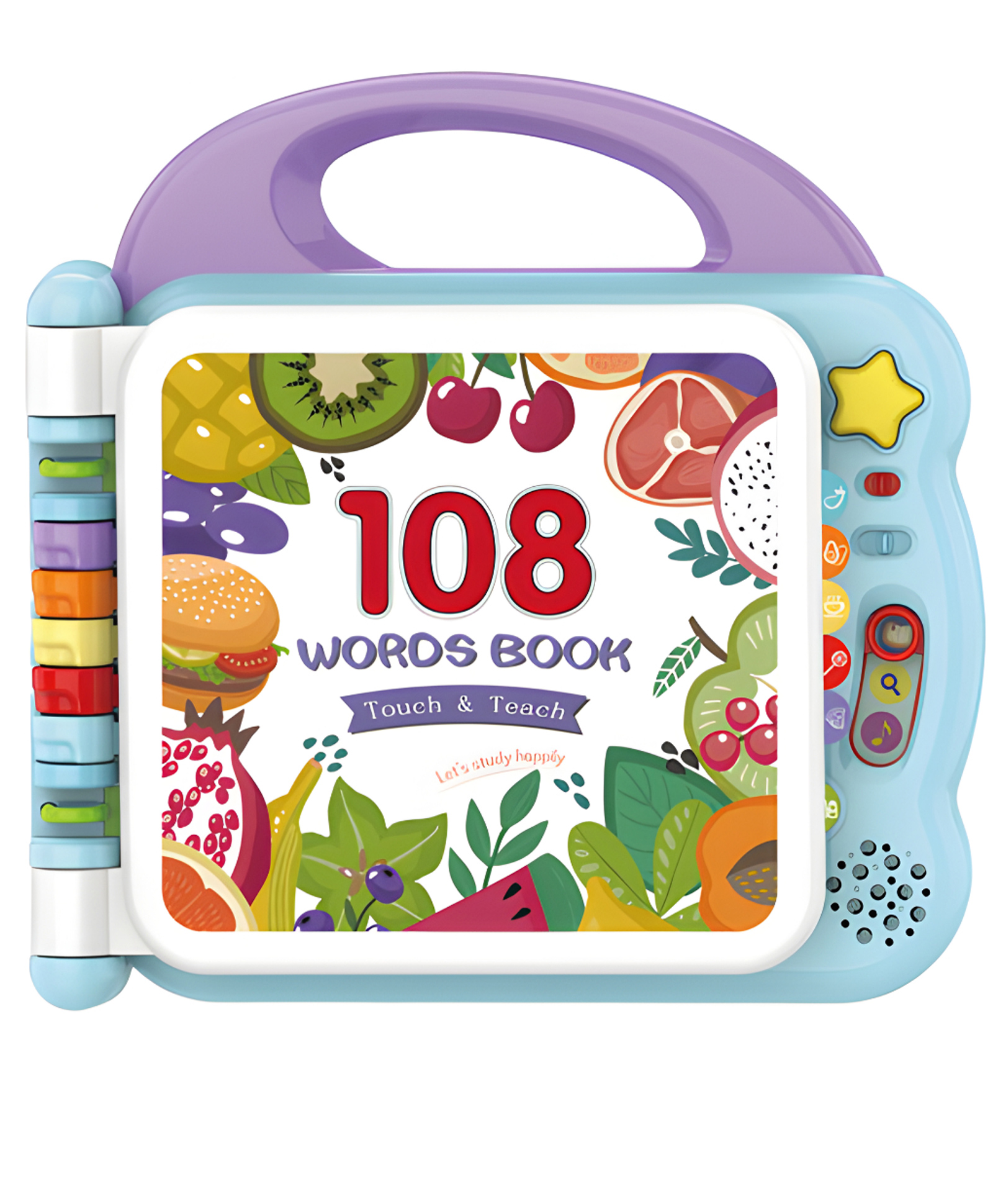 NEGOCIO Early Education Baby Toys Learning Machine Books Learn 108 Words Book With 3 Learning Modes Kids Books With Music Sound- Pack of 1-picture-11