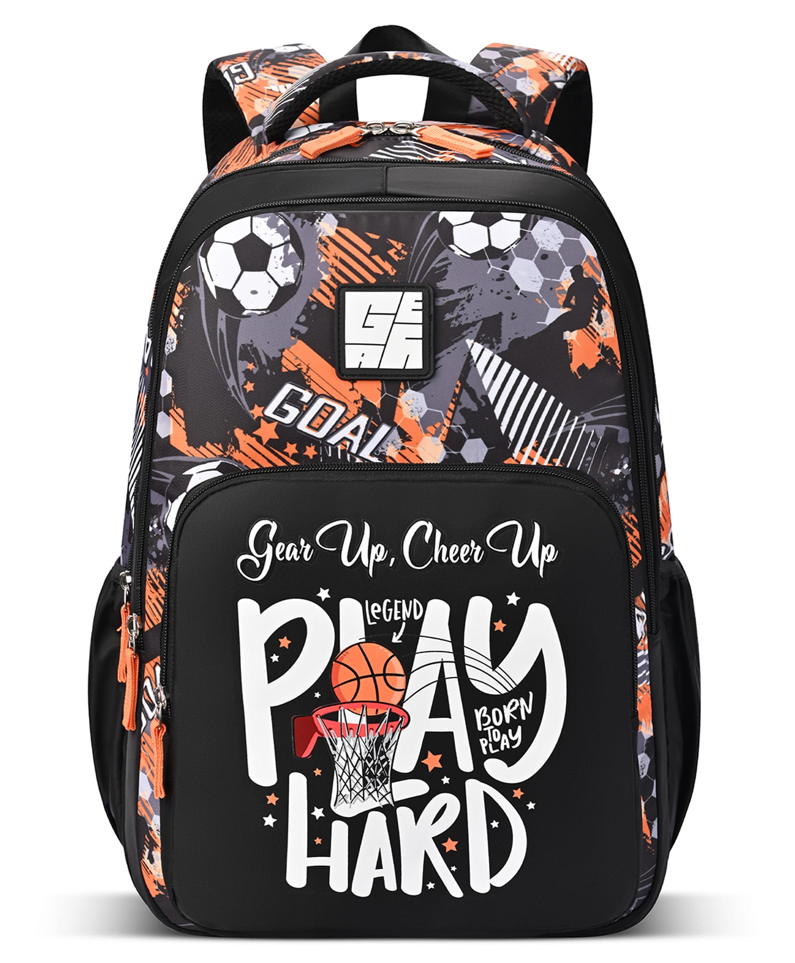 Gear 19 Inches Athletic Laptop Backpack 19 Black-White-image-36