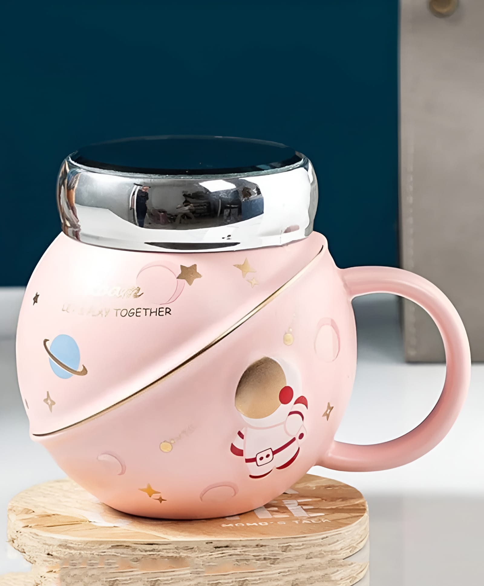 SCHOOLISH Space Mug With Lid For Coffee/Juice Durable and fun, this mug adds a stellar touch to your daily routine - PACK OF 1 - COLOR MAY VARY-image-24