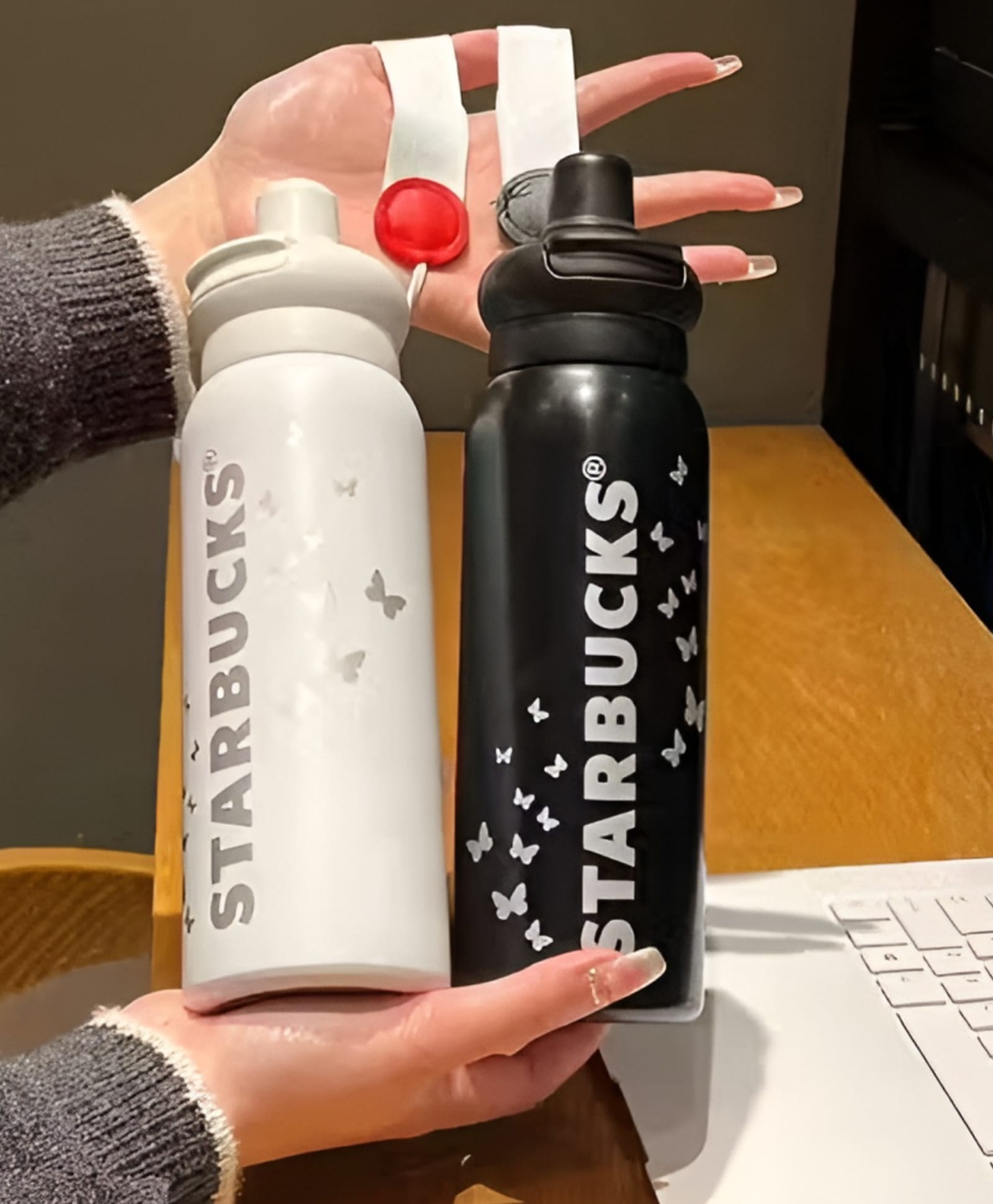 SCHOOLISH Stainless Steel Vacuum Insulated Thermos with Handle 24-36hr Thermal Insulation for Sports & Outdoor Use - PACK OF 1 - COLOR MAY VARY-image-5