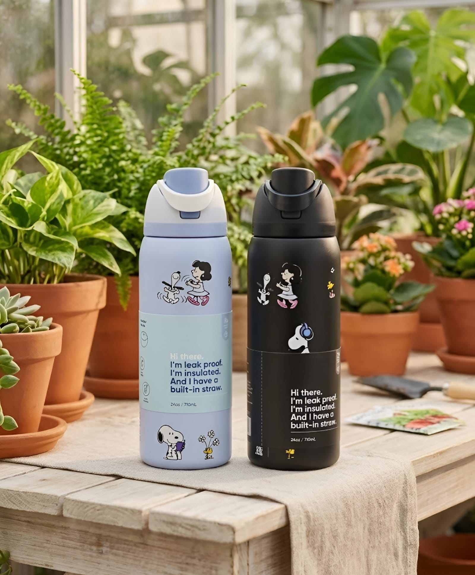 SCHOOLISH Double Sip Lid, BPA-Free Leakproof 710ml Water Bottle Unique Design For Kids & Adults - PACK OF 1 - COLOR MAY VARY-image-44