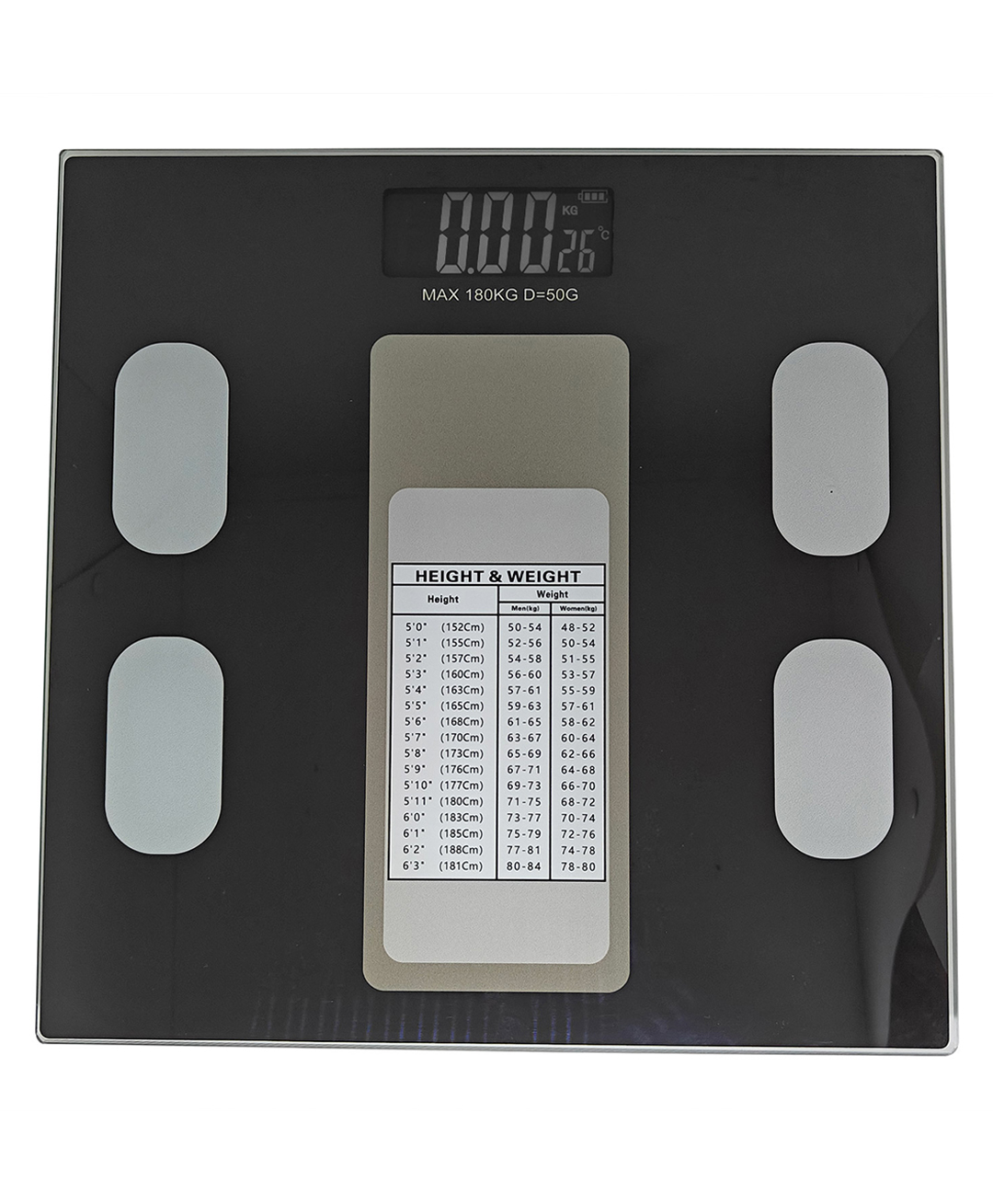 Sahyog Wellness Personal Digital Weighing Scale with Glass Body having Capacity up to 180 KG Weighing Scale with Battery (Black)-image-41