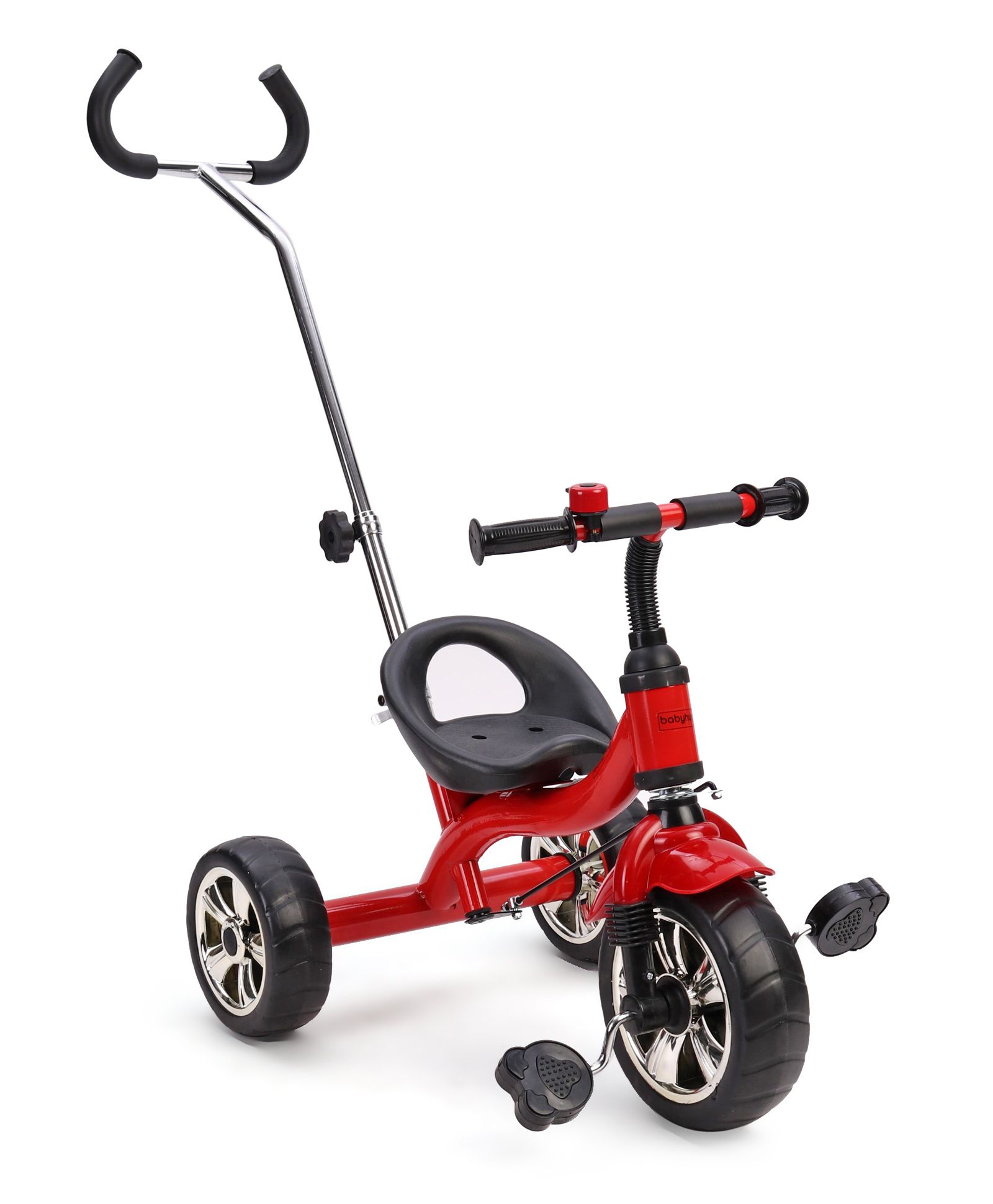 tricycle with handle to push