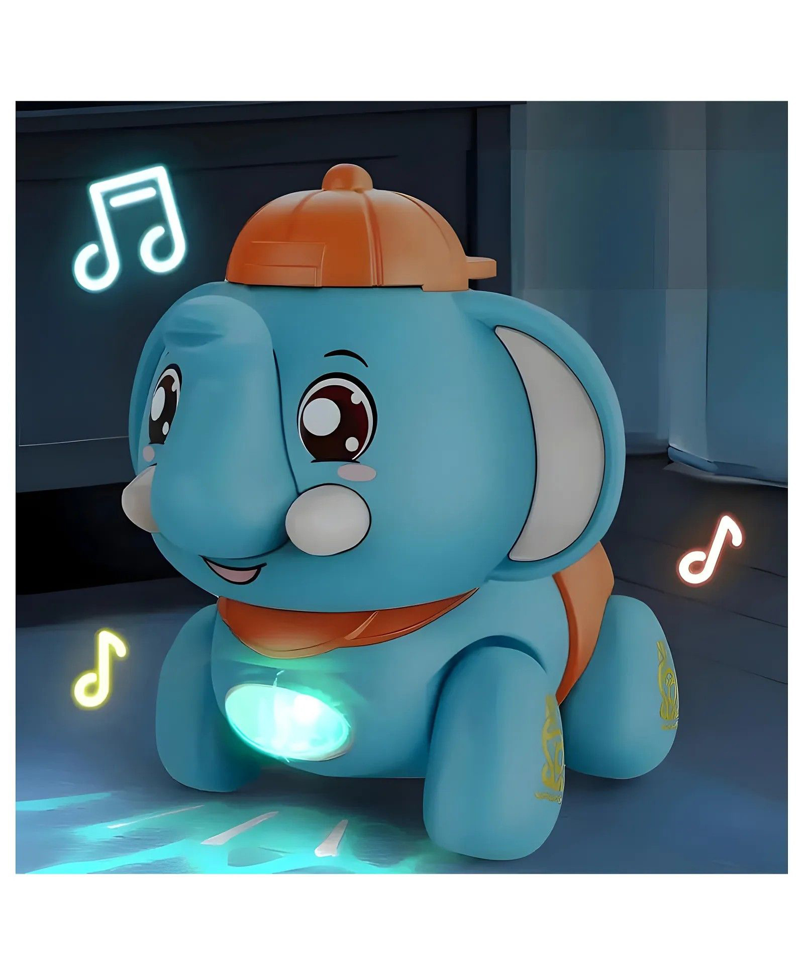 AKN TOYS Battery Operated Walking Elephant Funny Toy with Light and Sound for Kids Pack Of 1 - Color May Vary-image-10