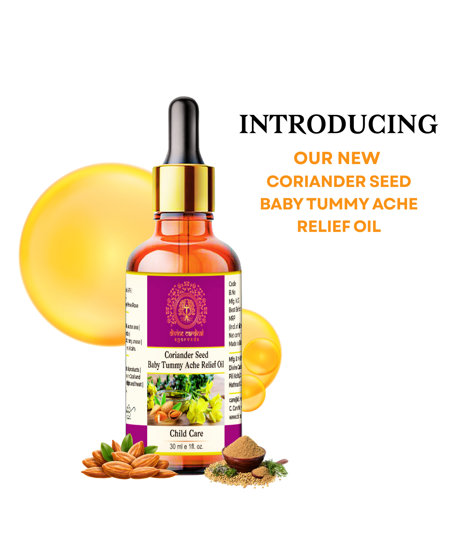 Divine Cardinal Coriander Seed Baby Tummy Ache Relief Oil-image-43