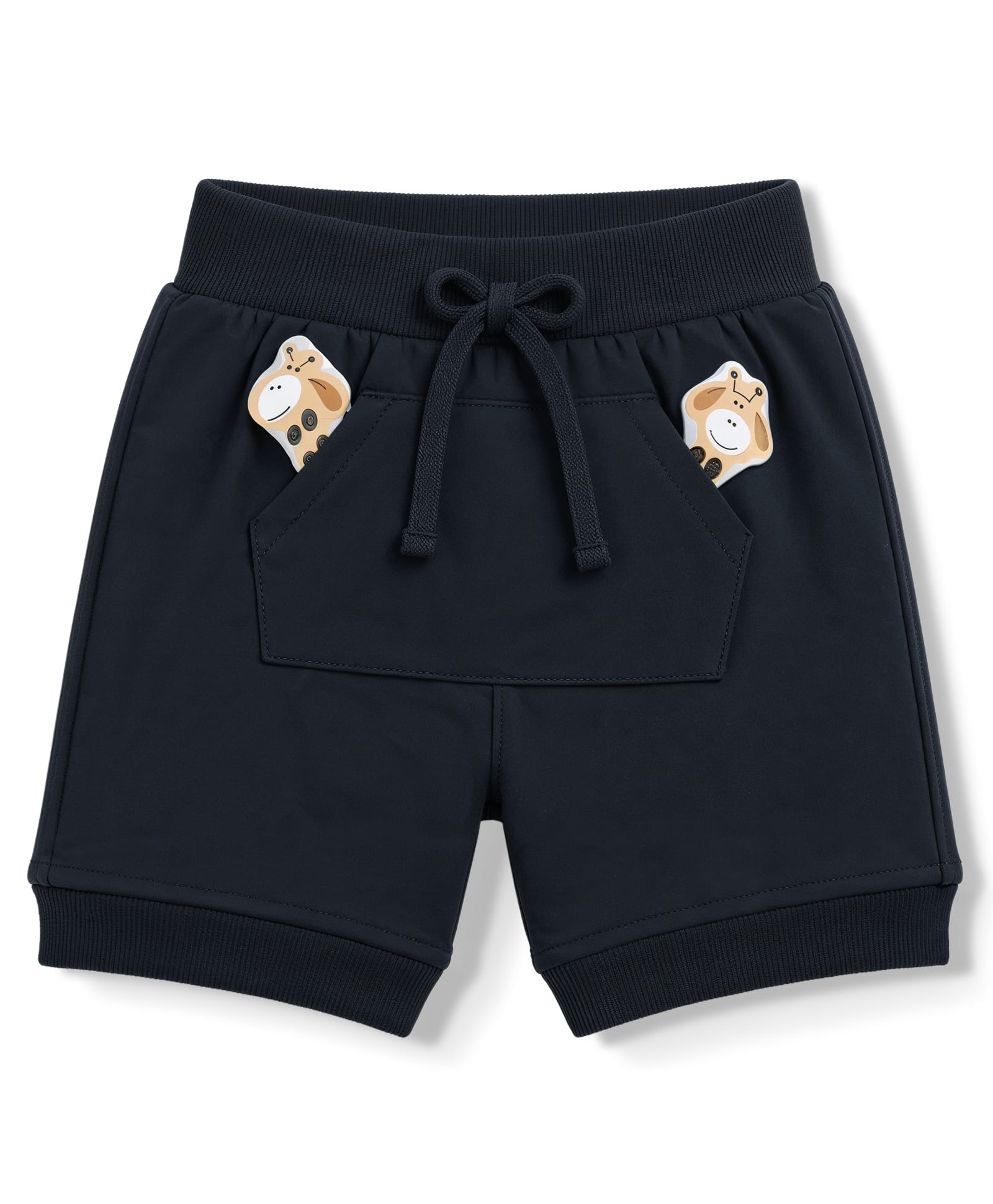 Mini Taurus Knitted Knee Length Shorts With Animal Applique - Charcoal Grey-picture-41