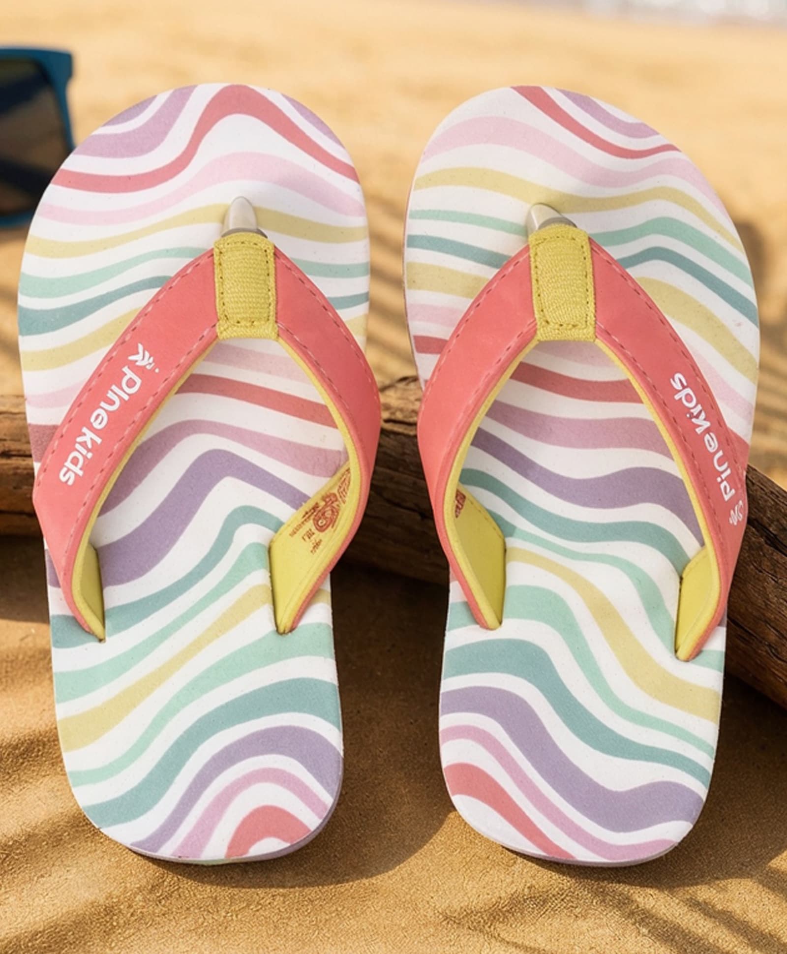 Pine Kids Slip On Printed Flip Flops - Pink-image-14