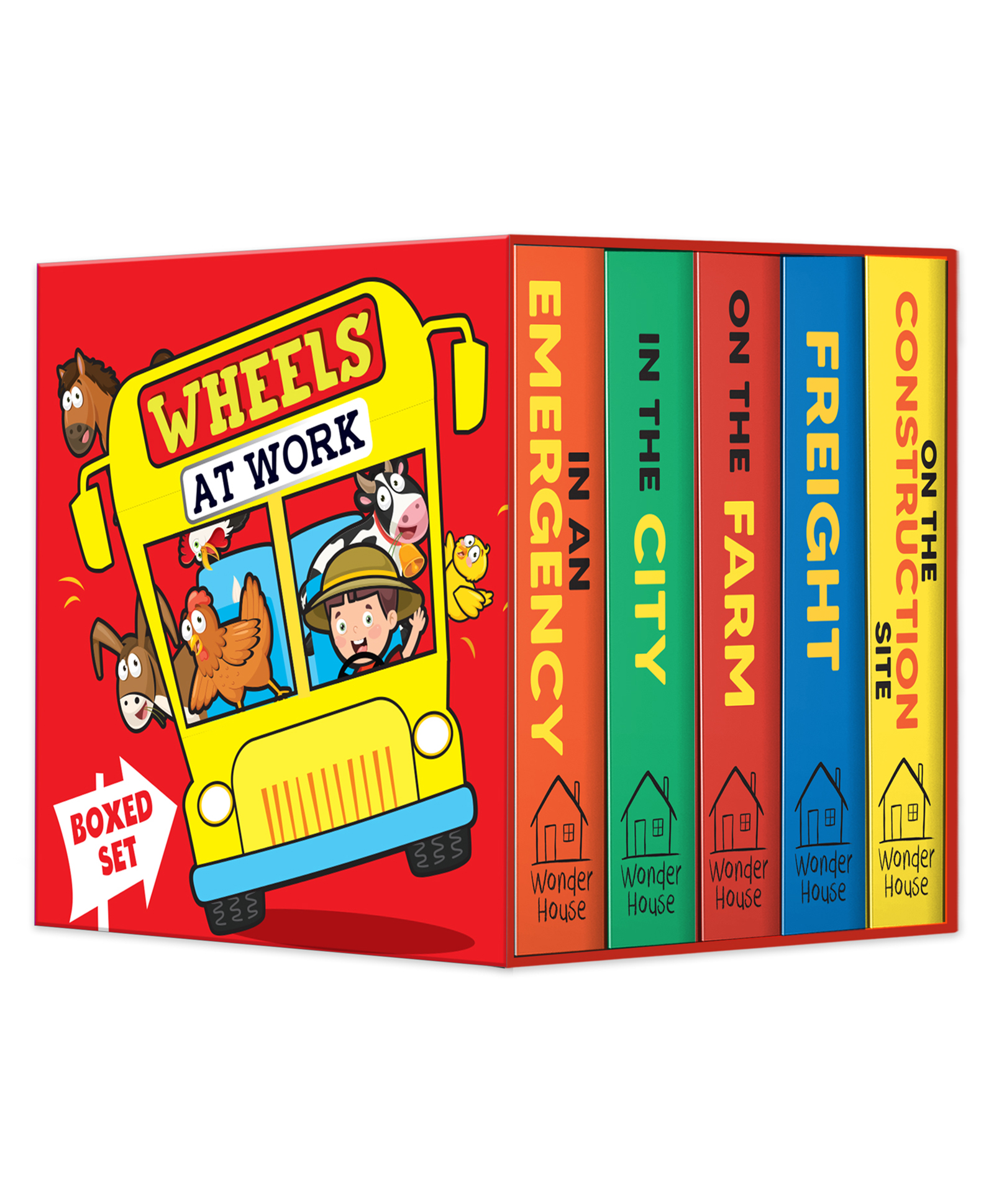 Wheels at Work Boxed Set of 5 Books - English-image-6