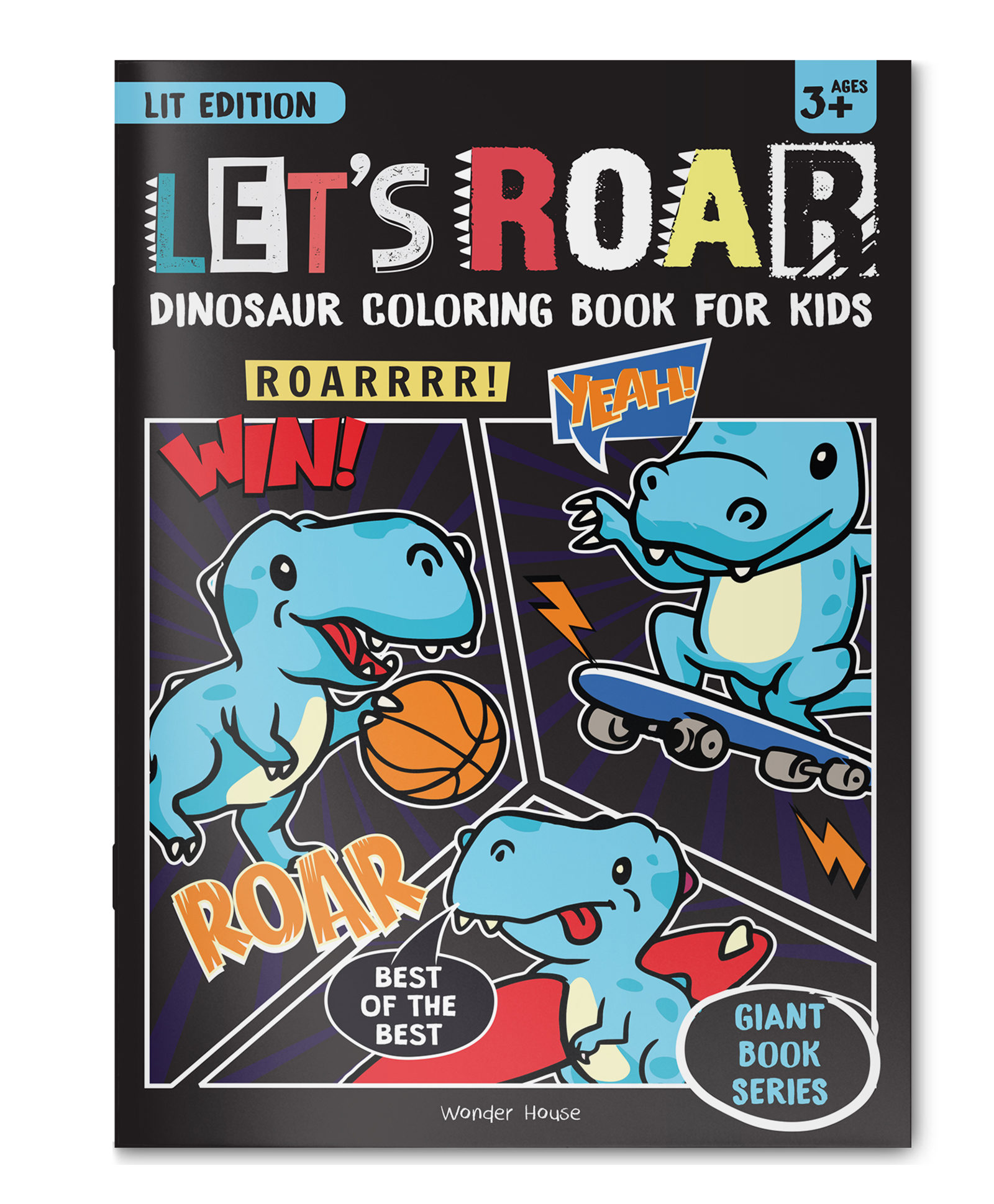 Let's Roar Giant Coloring Book For Kids - English-image-34