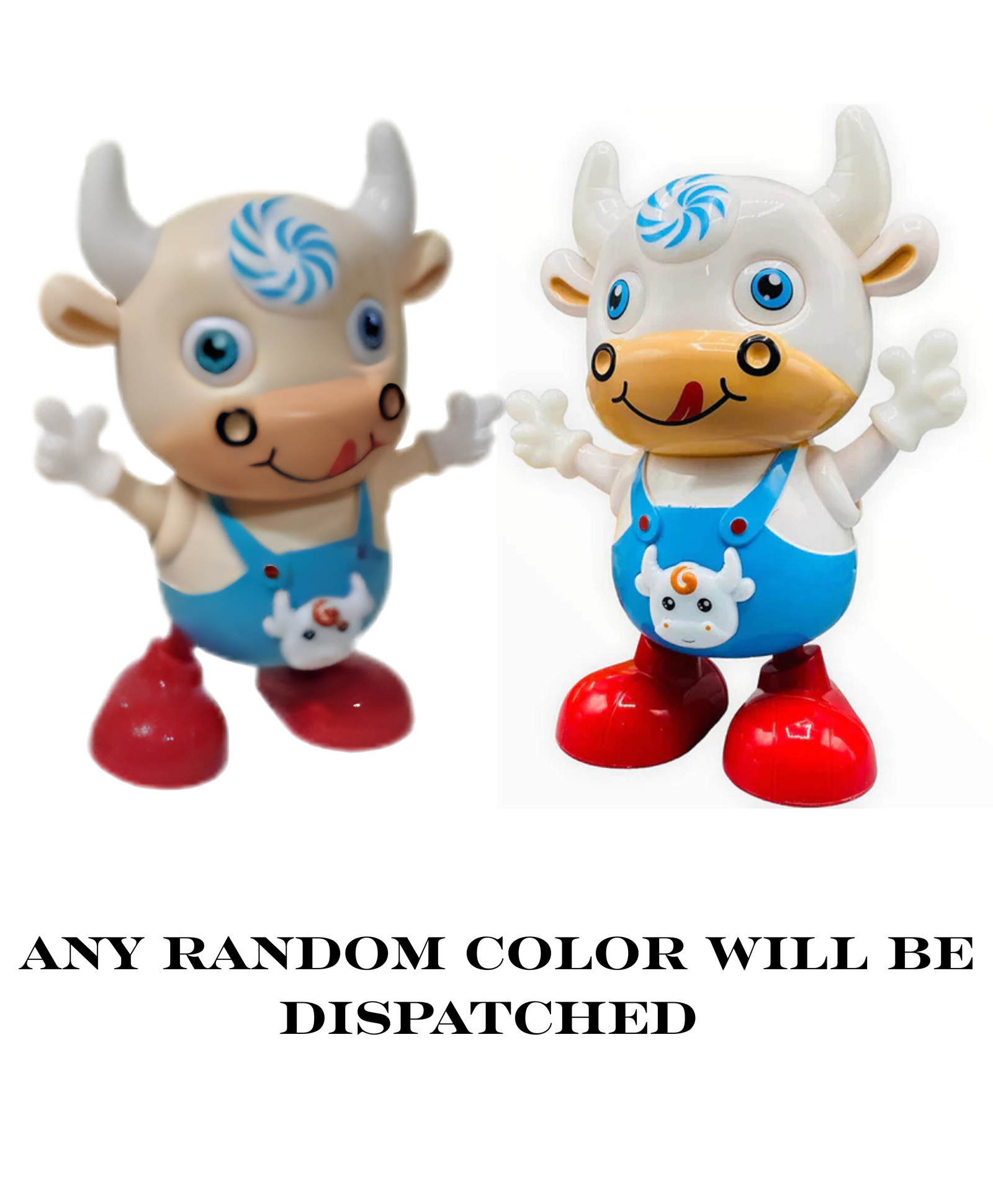 Yamama Dancing Cow Musical Toy for Kids, Battery Operated Dancing Animal Toy with Flashing Lights & Music, Interactive Cute Cow Toy for Boys & Girls Age 4+ (Color May Vary)-image-36