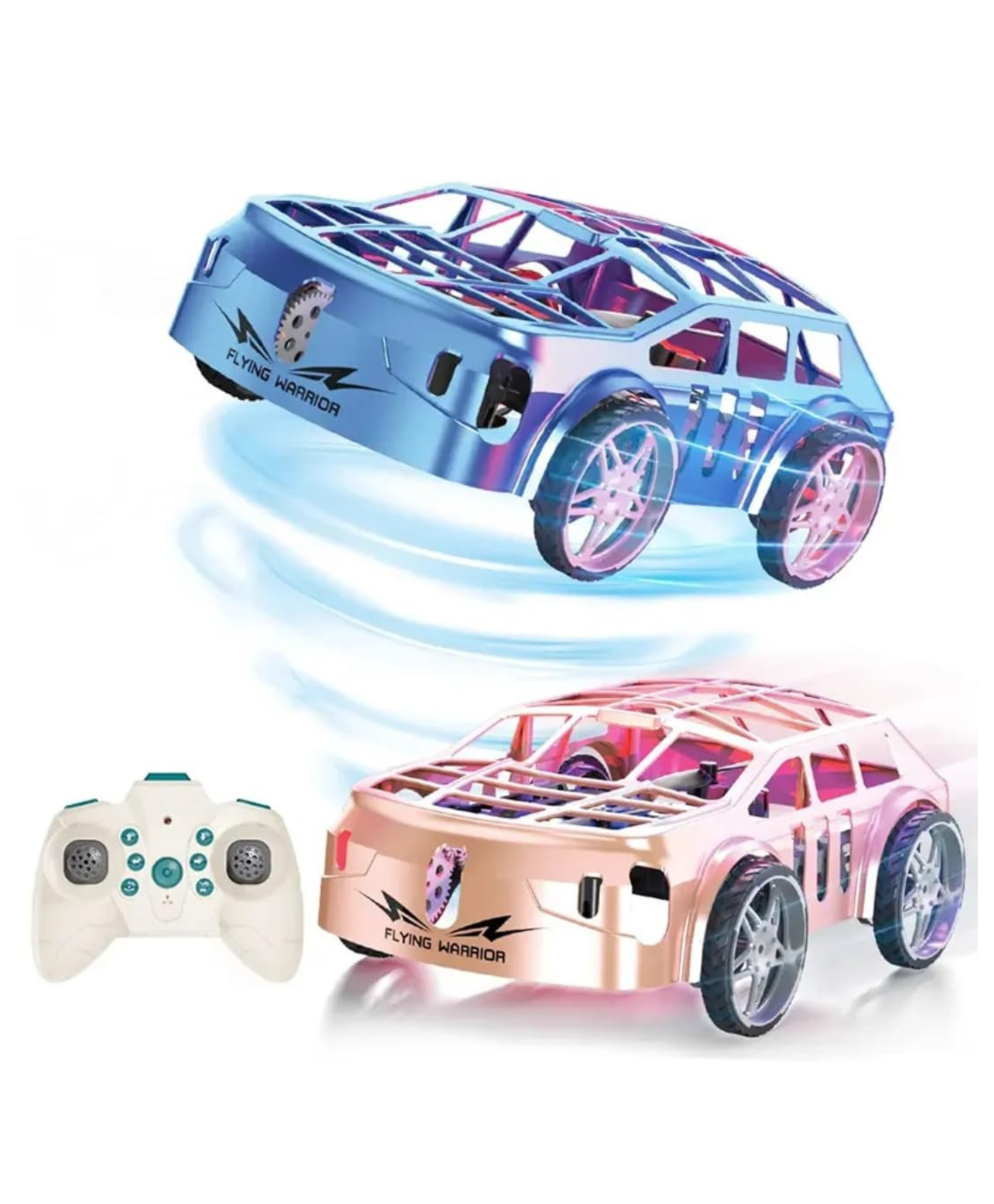 YAMAMA Flying Car Toy for Kids & Adults, RC Flying Car 2 in 1 Air & Ground Racer, 2.4GHz Remote Control Flying Car with One-Click Takeoff & Landing, Cool LED Lights - Color May Vary-image-10