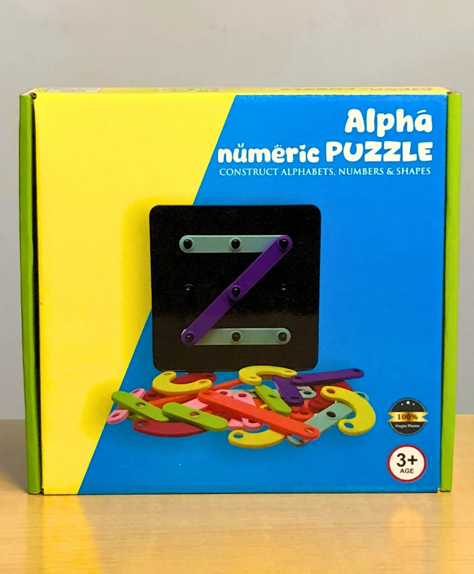 YAMAMA Alphabet & Number Learning Puzzle Board for Kids | Creative Peg Board Educational Toy | DIY Shape, Letter & Number Builder | Fine Motor Skills & Brain Development Kids Toys - Multicolor-image-30