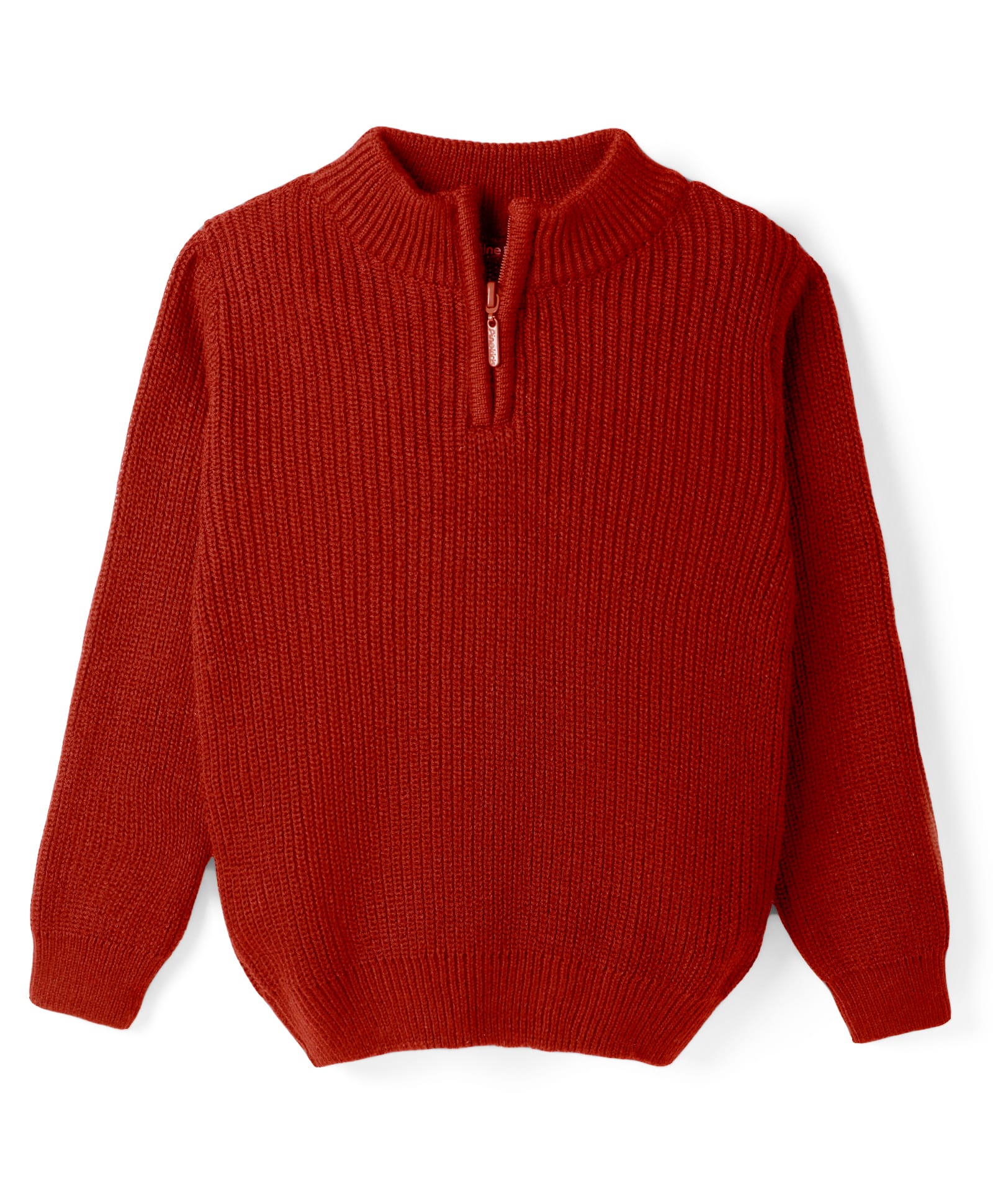 Pine Kids Knit Full Sleeves Solid Colour Pullover - Red-picture-39