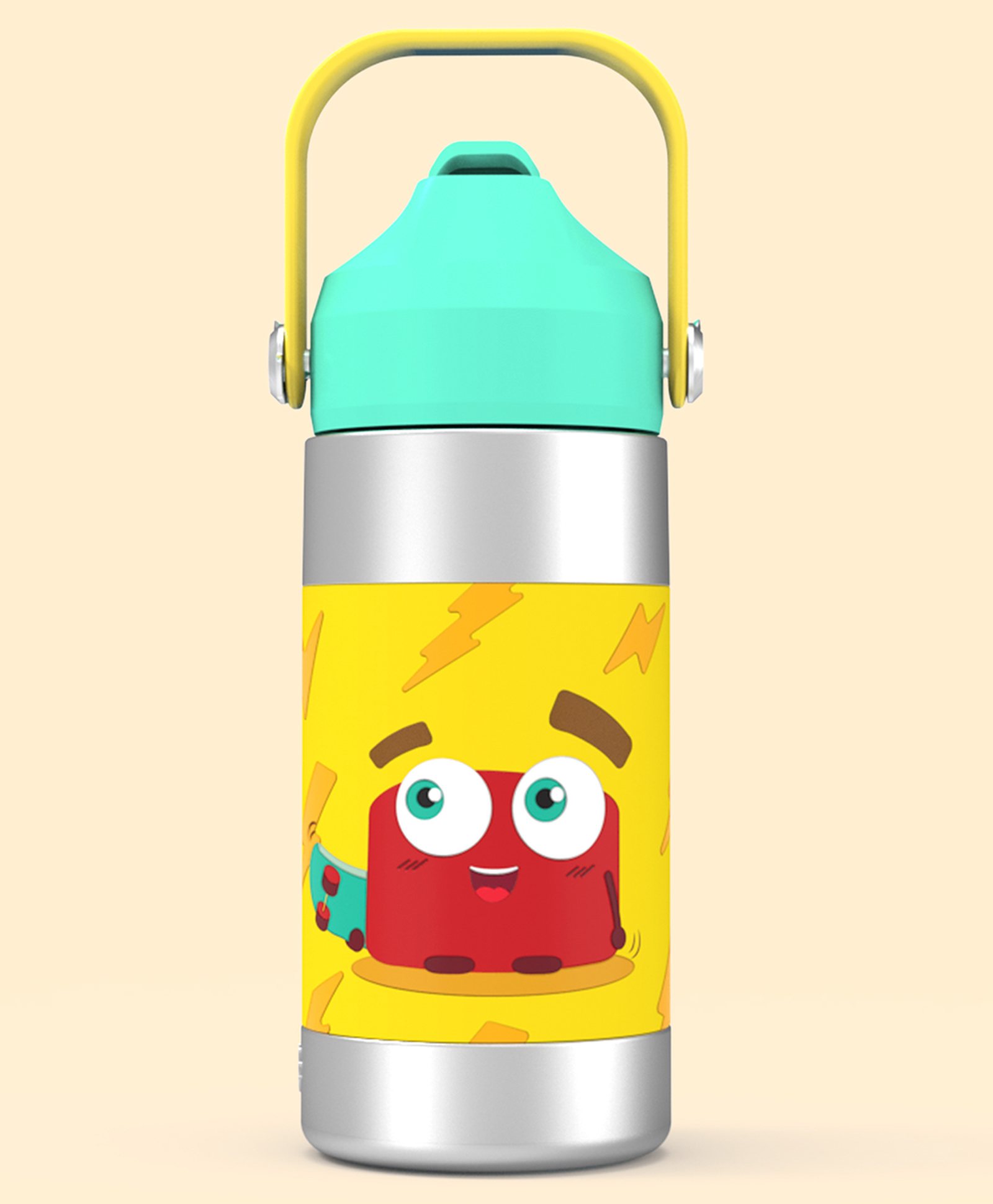 Rabitat Sipzy Vacuum Insulated Bottle Spunky 410 ml - Yellow-image-23