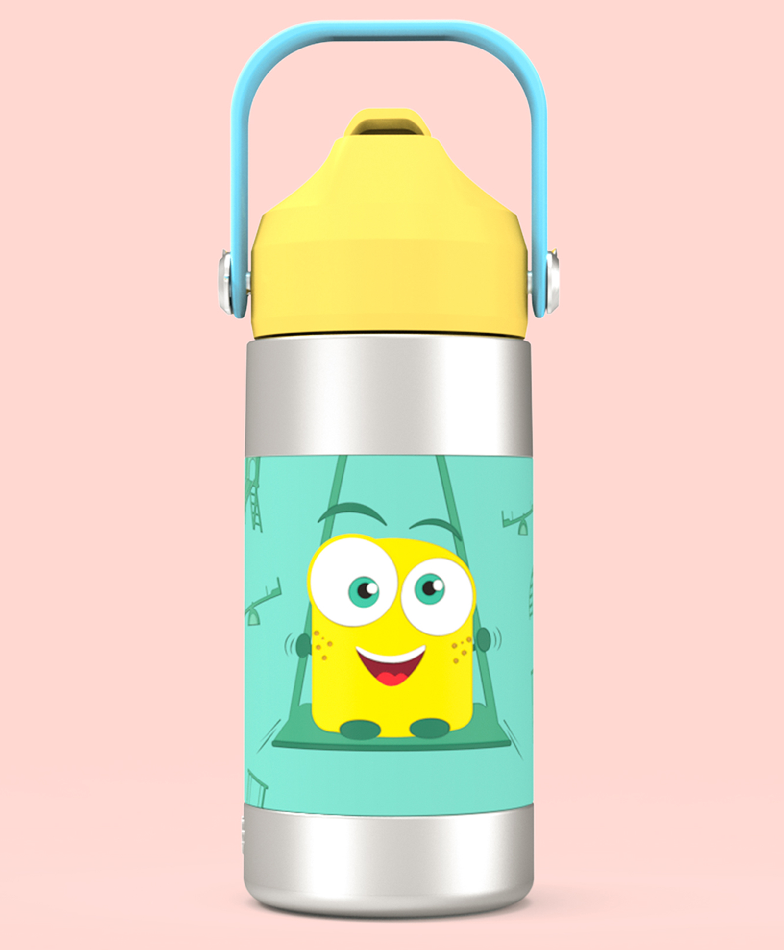 Rabitat Sipzy Vacuum Insulated Bottle Mad Eye 410 ml - Lemon-image-20