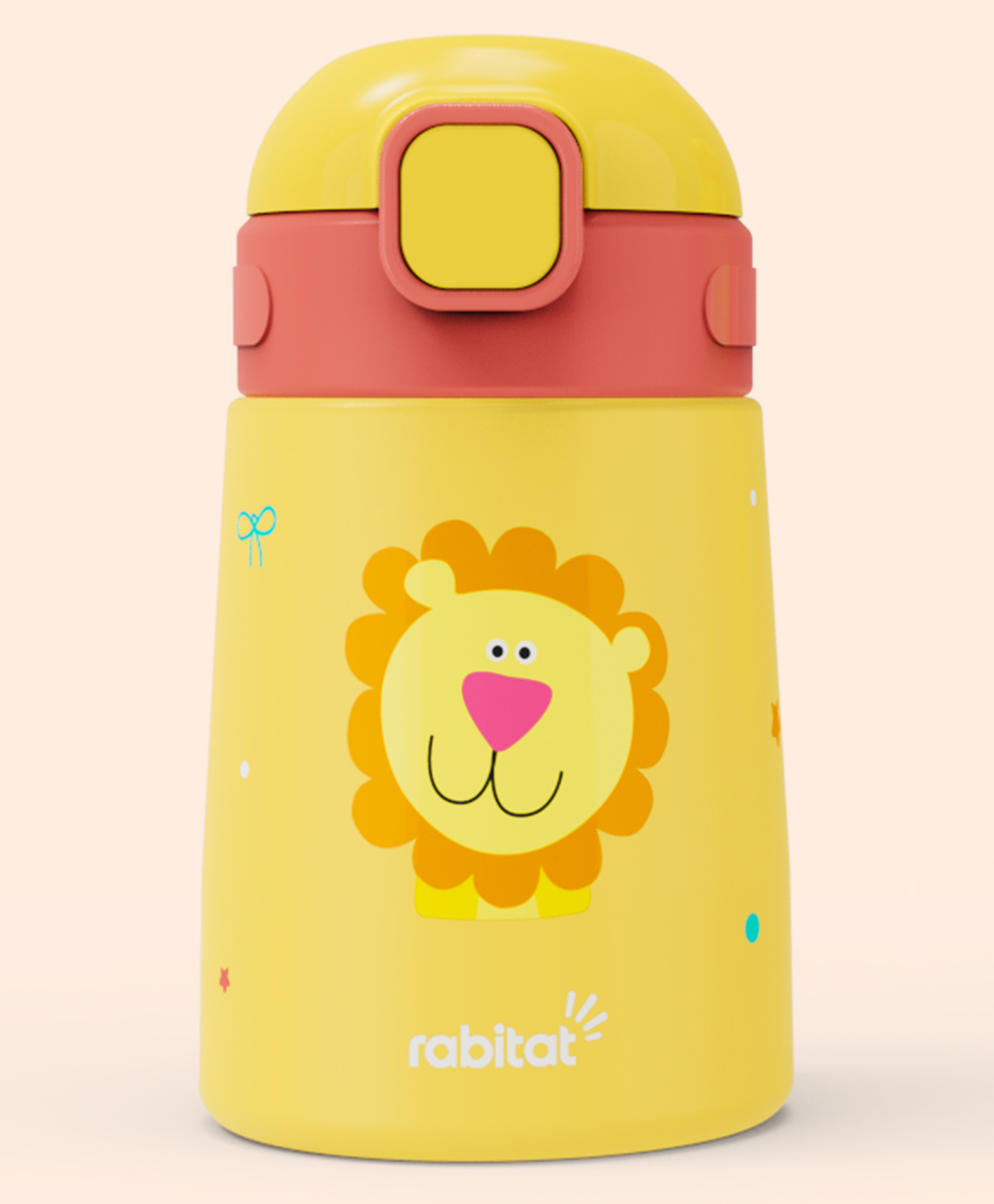 Rabitat Milo Sipper with Lion Print Yellow - 350 ml-picture-4