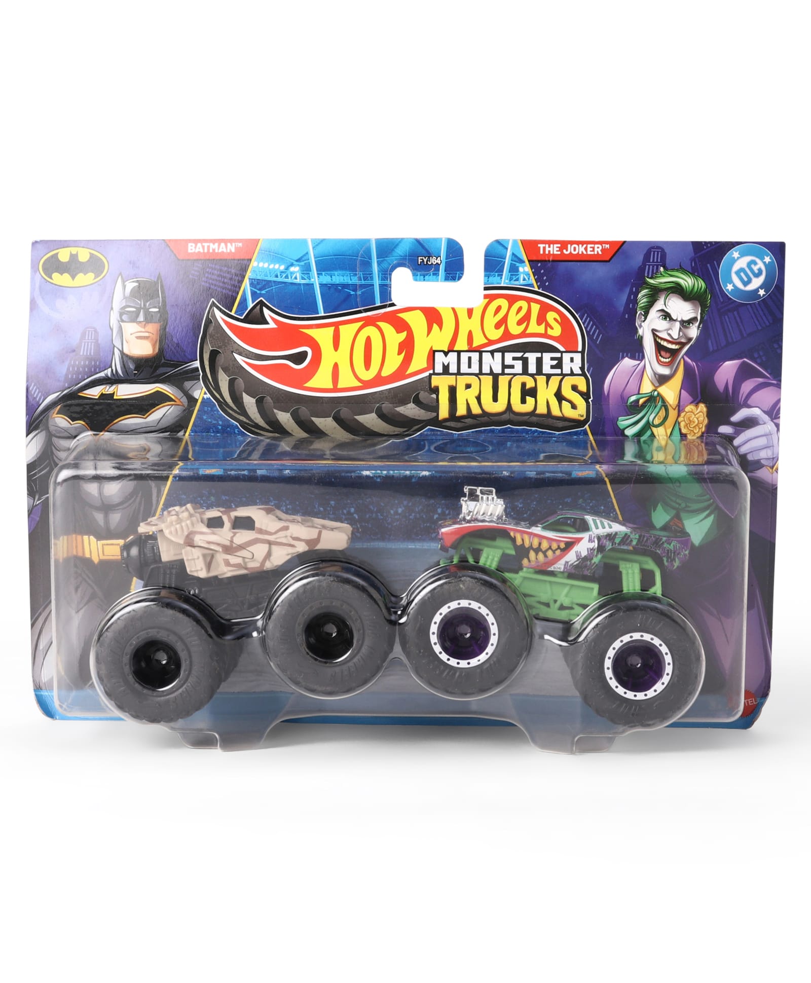 hot wheels Hot Wheel Die Cast Free Wheel Monster Trucks 'the Joker Toy Pack Of 2 - Multicolor-picture-10