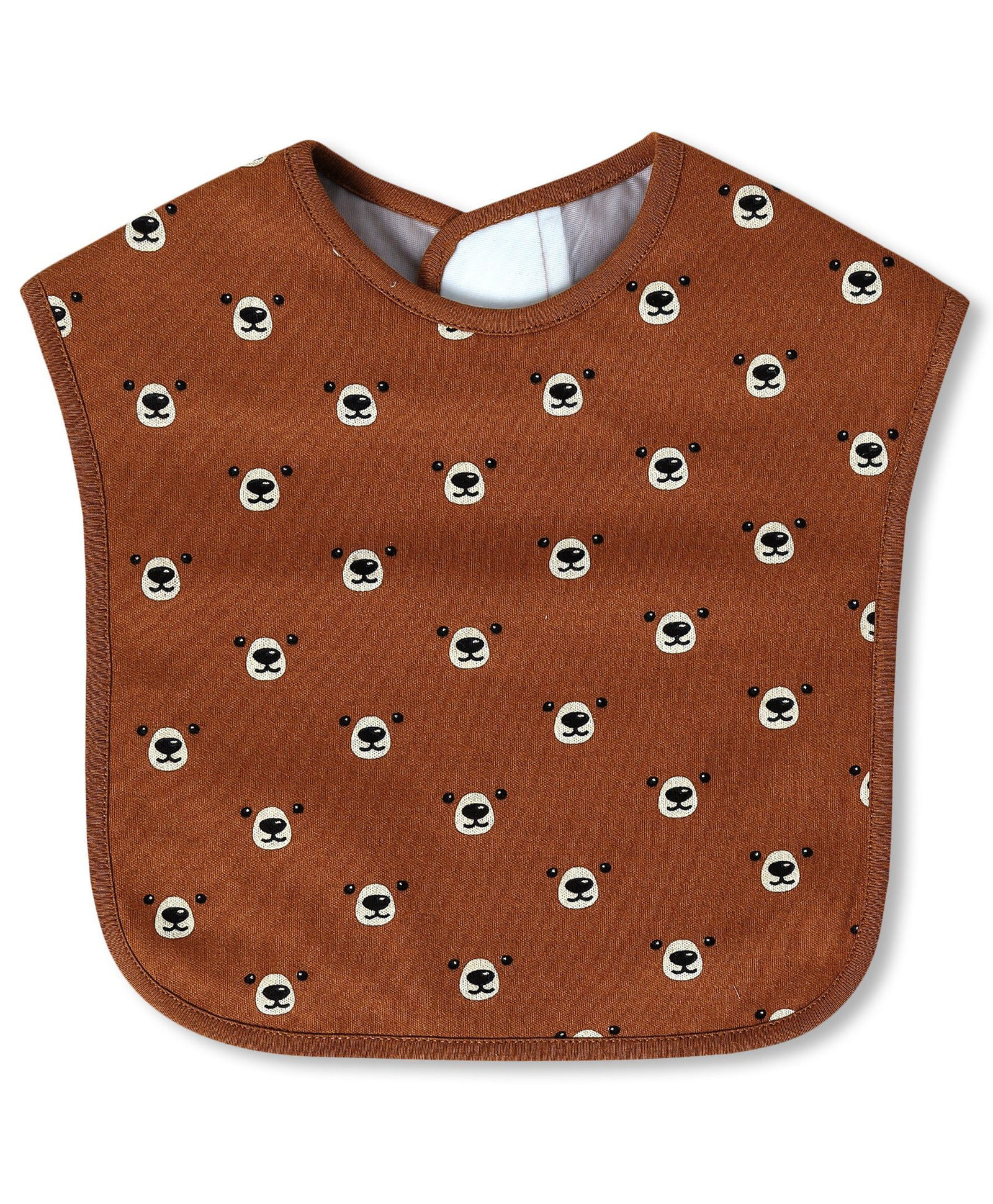 The Mom Store Cotton Waterproof Beary Best Feeding Bib - Brown-picture-37