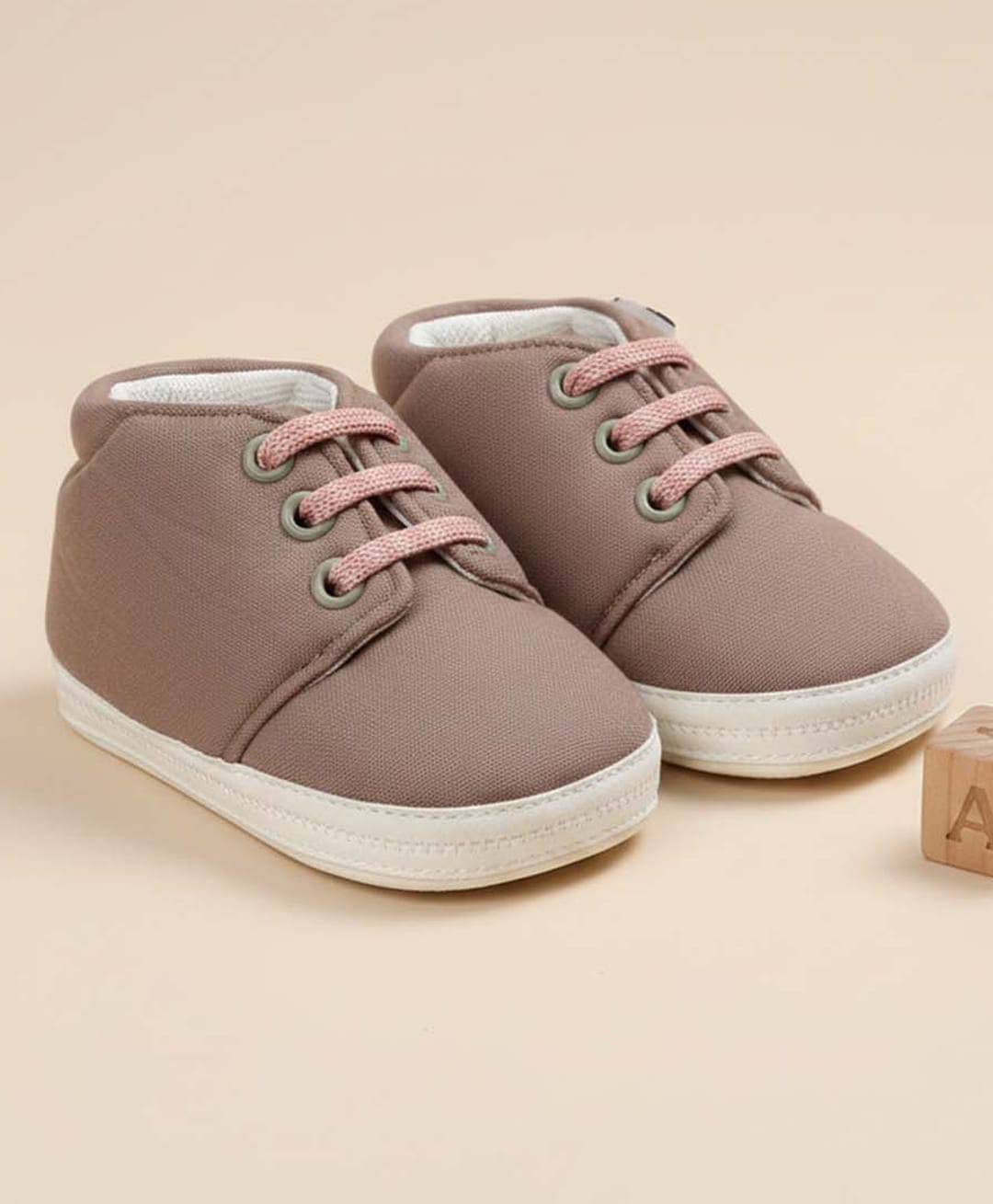 Baby Moo Lace Detailed Slip On Booties - Brown-picture-47
