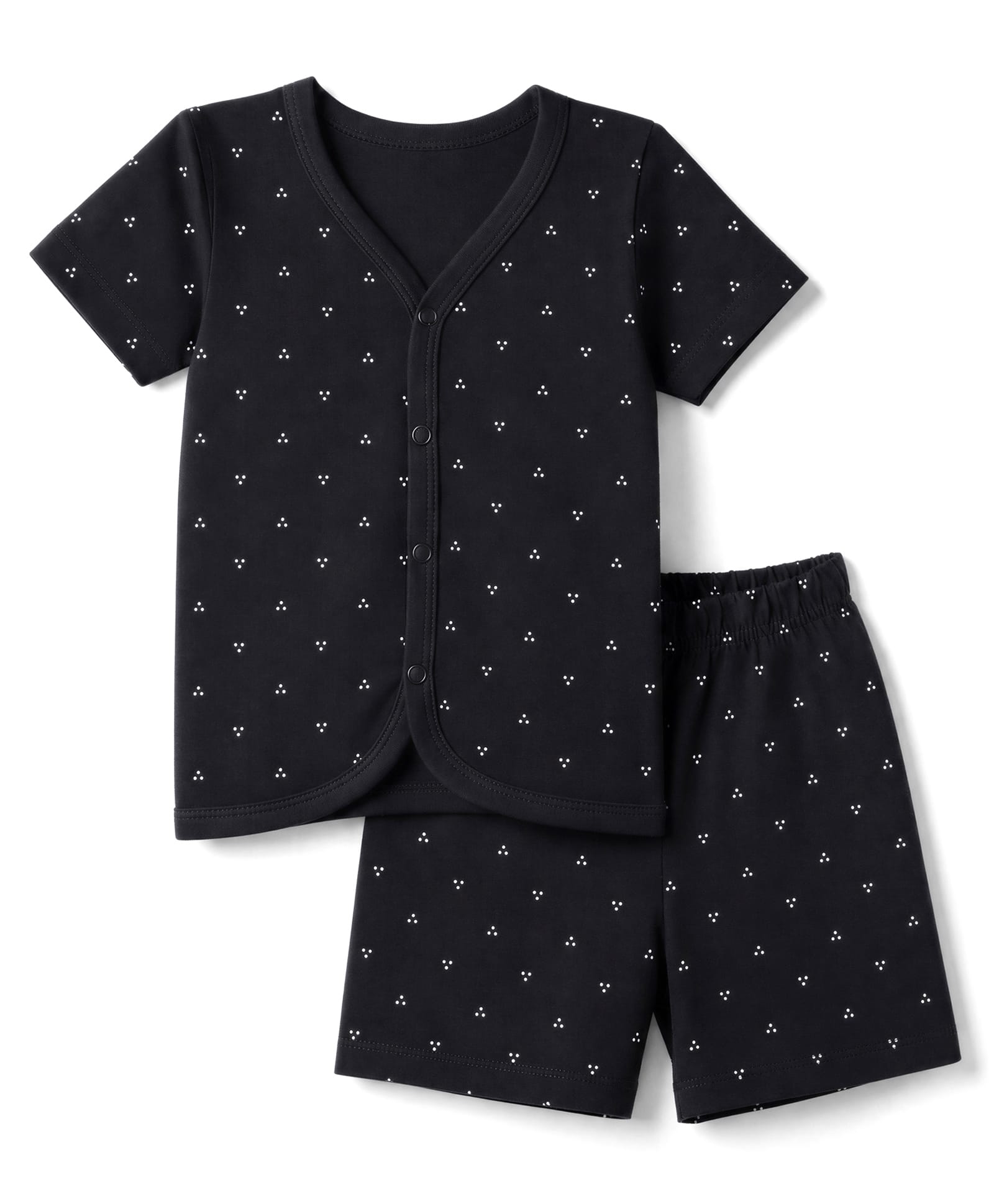 Babyhug Single Jersey Knit Half Sleeves Printed Co-Ords T-Shirt & Shorts Set - Black-picture-29