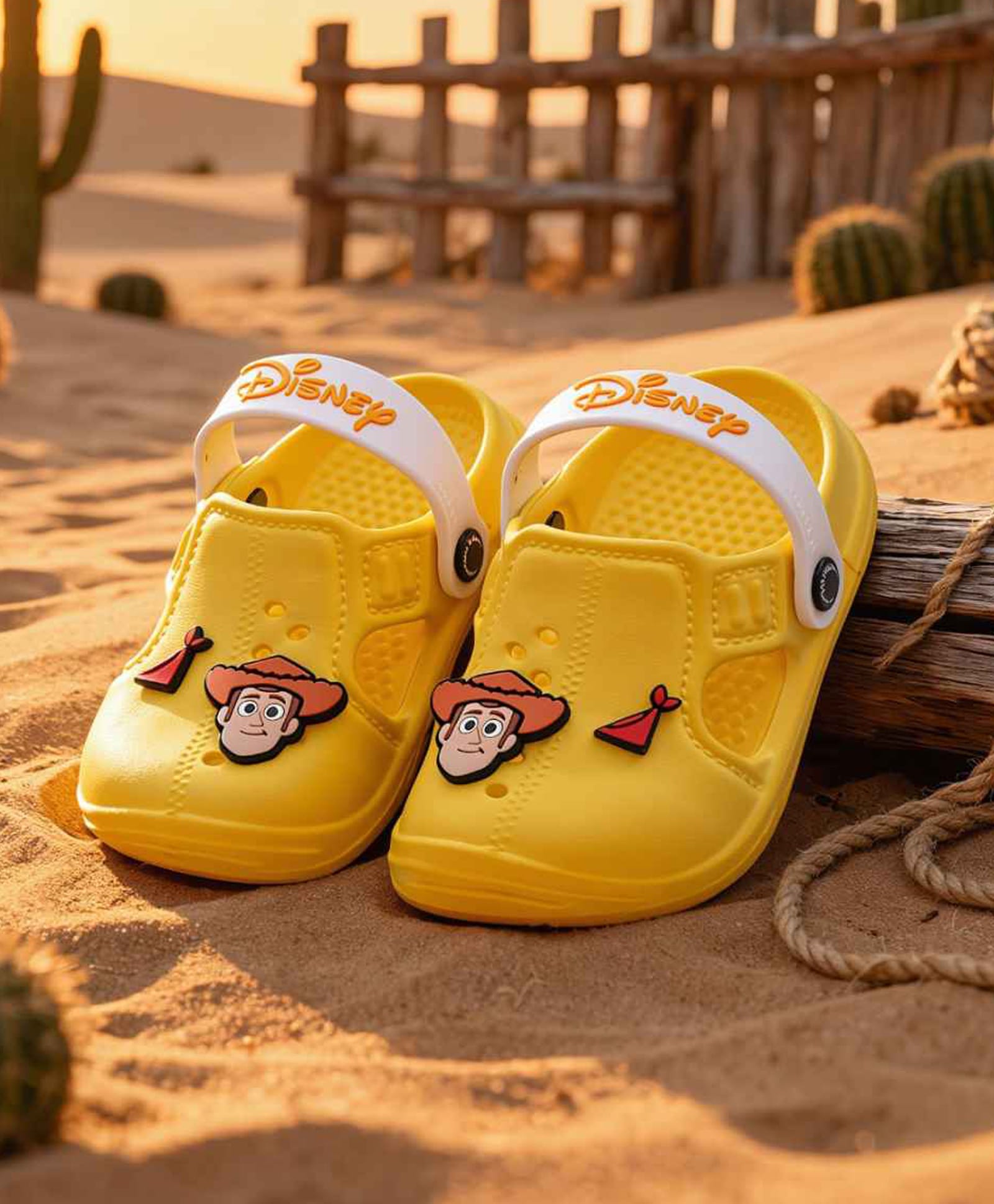 Yellow Bee Disney Pixar Toy Story Featuring Woody Applique Detailed Clogs - Yellow-picture-26