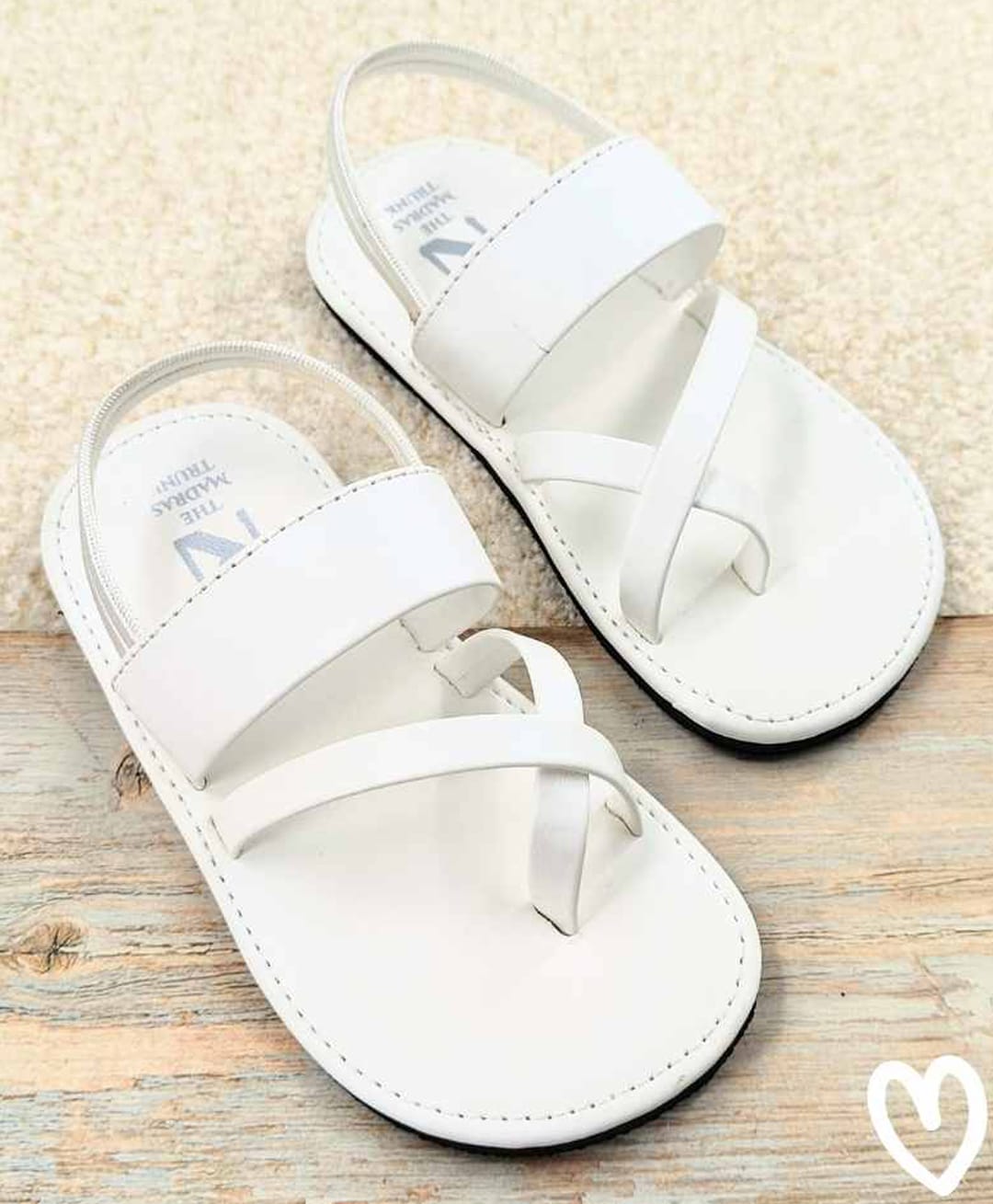 The Madras Trunk Solid Slingback Sandals - Black-picture-19