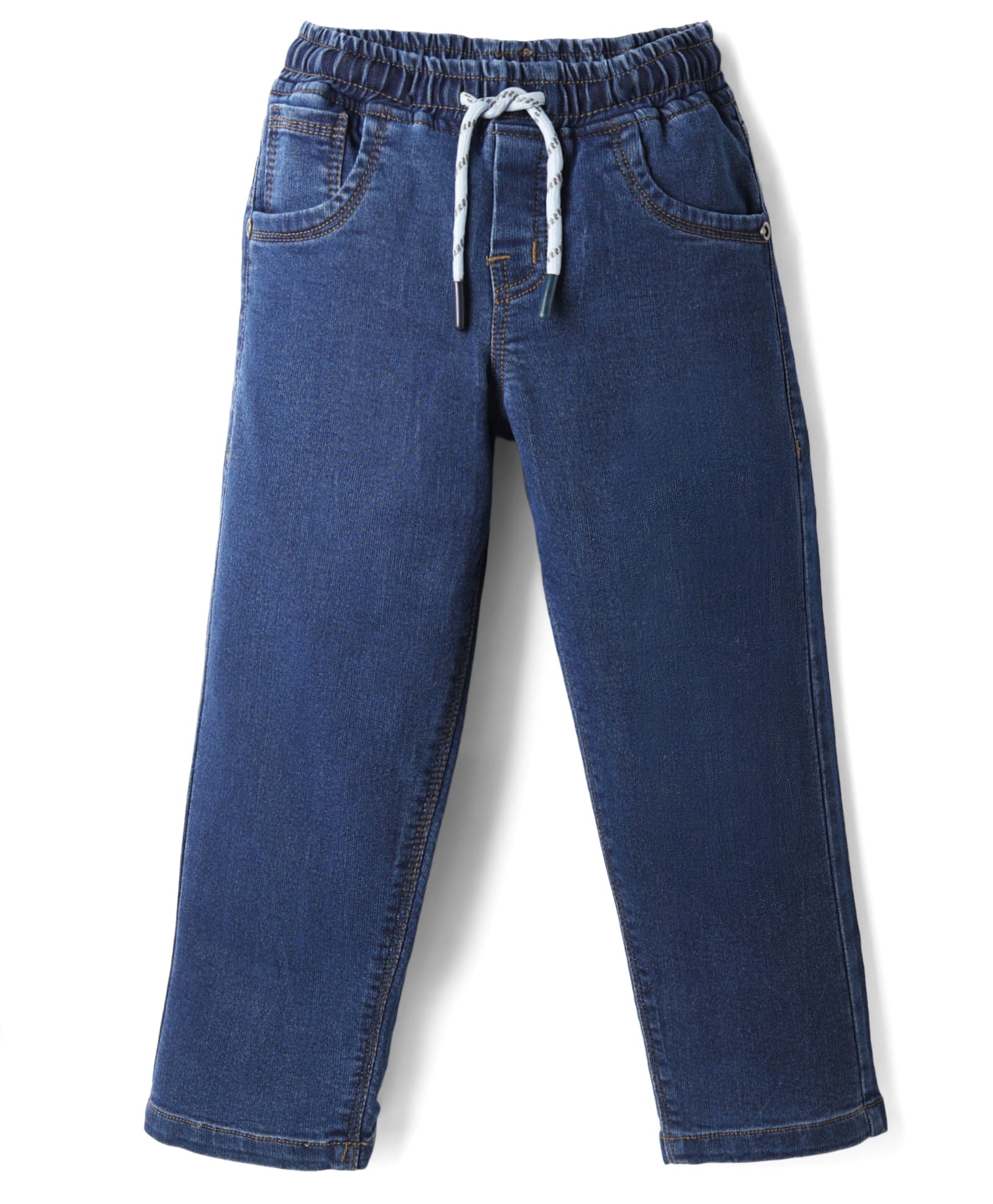 Olio Kids Denim Woven Full Length Jeans - Blue-picture-21