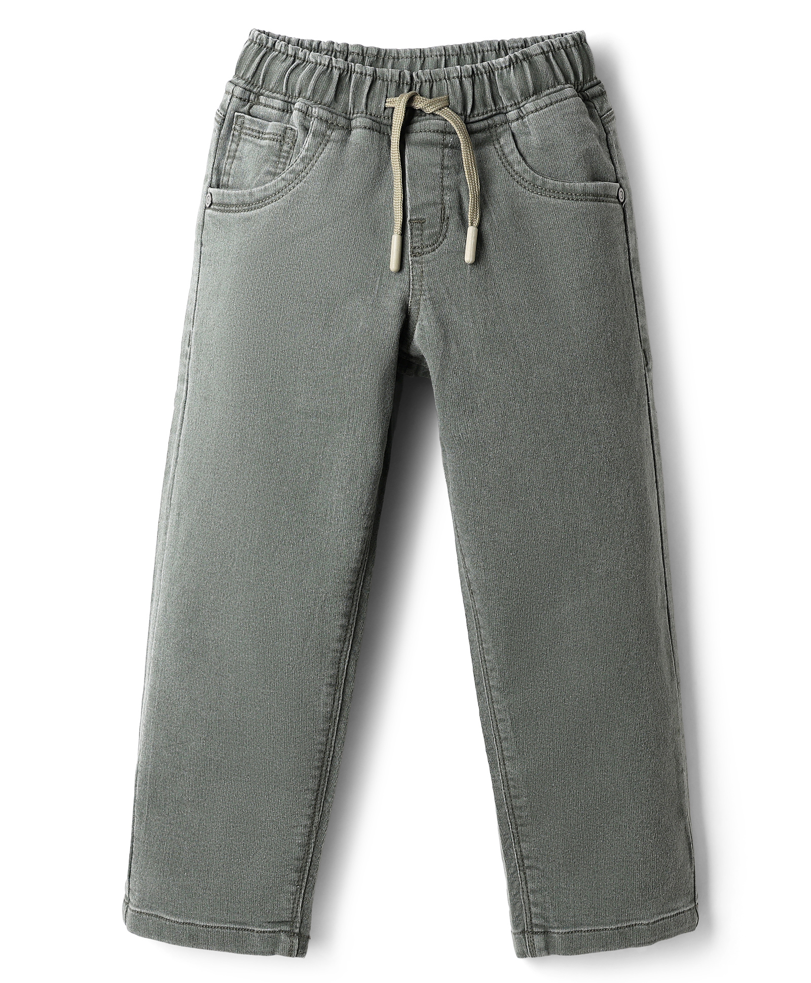 Olio Kids Denim Woven Full Length Jeans - Olive Green-picture-26