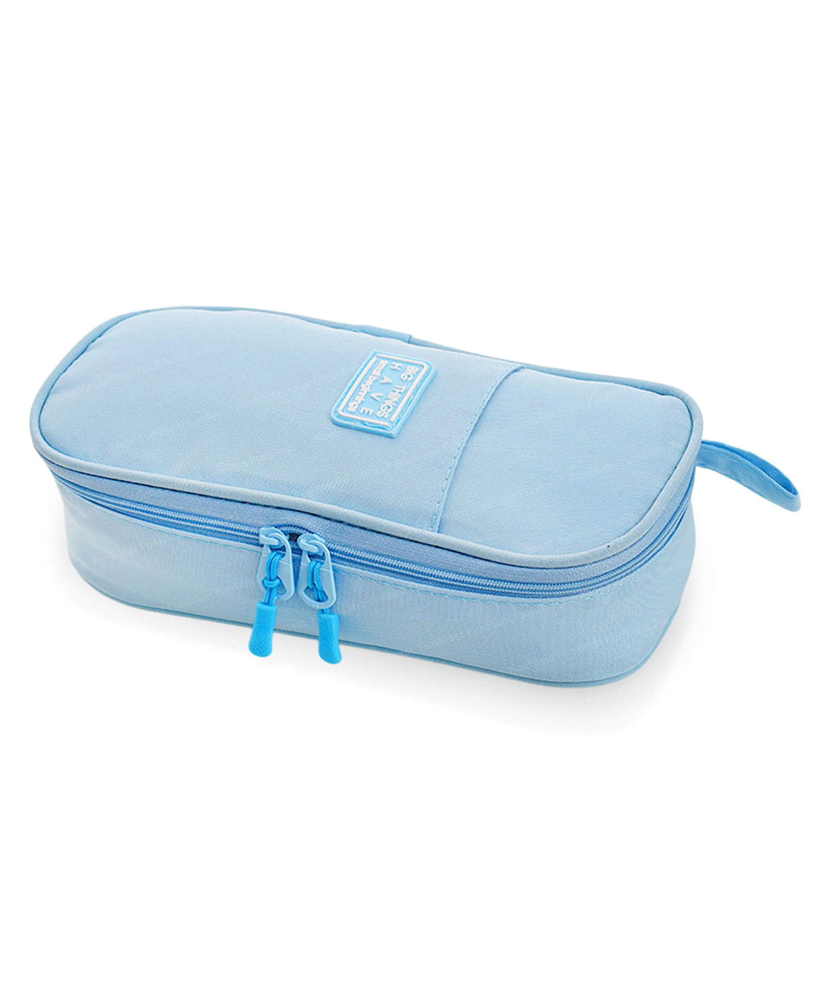 FunBlast Large Capacity Pencil Pouch with Multiple Compartments Pencil Pouch - (Blue)-image-12