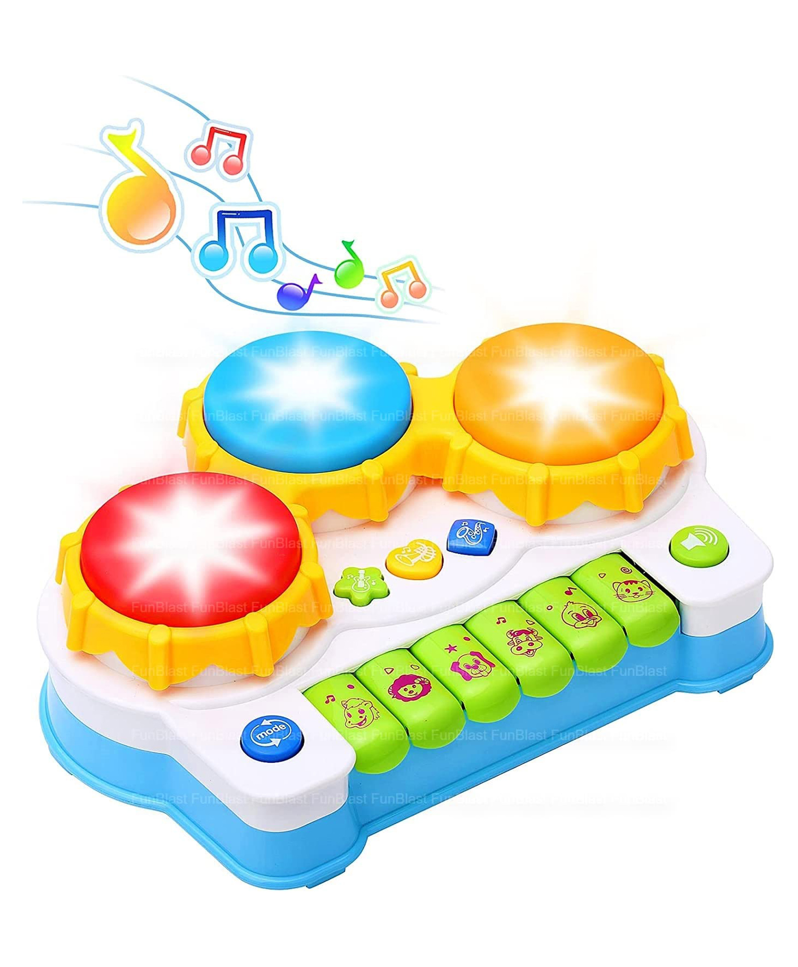 FunBlast Piano Drum Keyboard Musical Toys for Kids Pack of 1 (Multicolor)-image-36