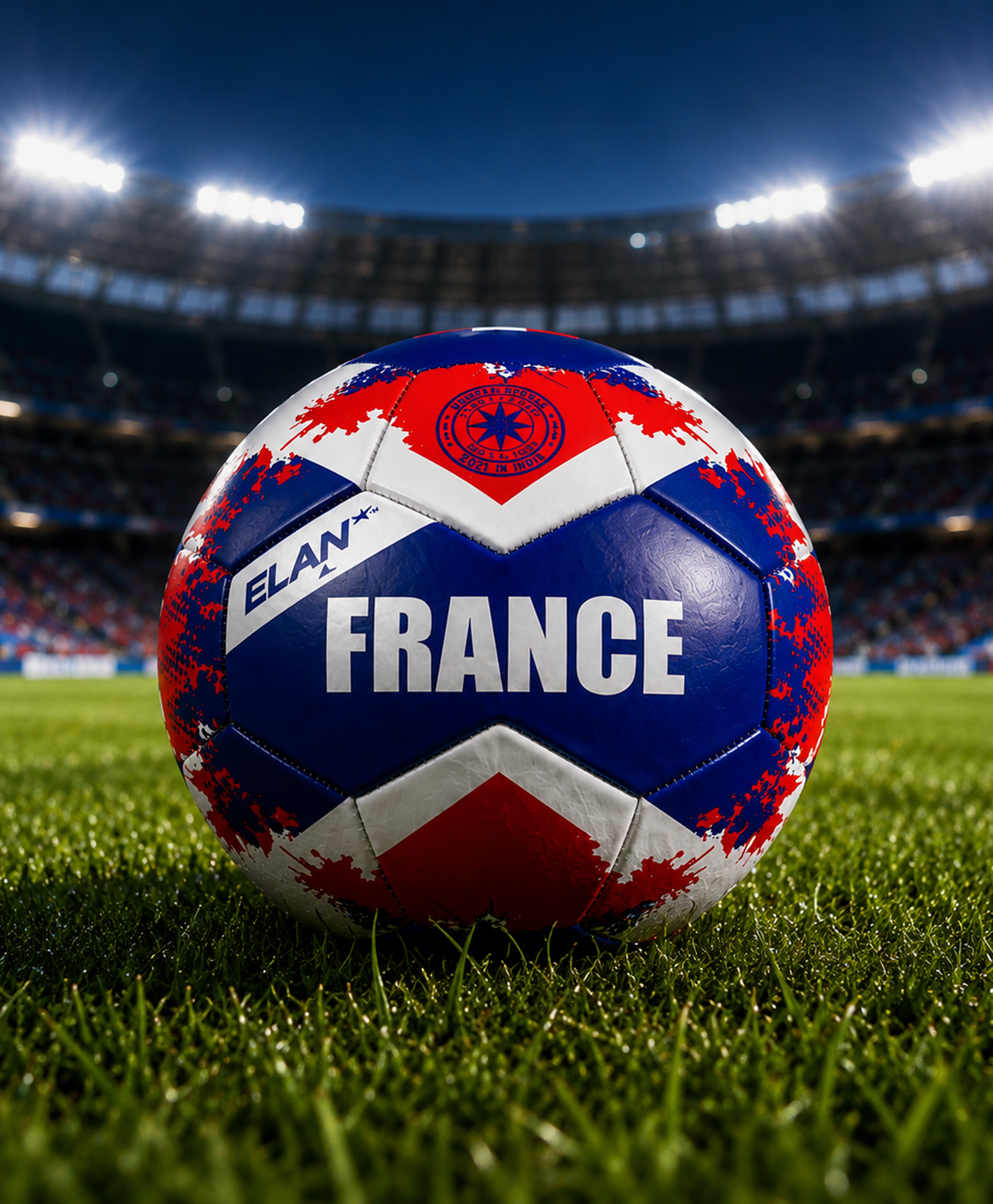 Play Nation 32 Panel Country Colour Football Size 5 - France Edition| Official Size Soccer Ball for Training, Practice & Match Play-image-30