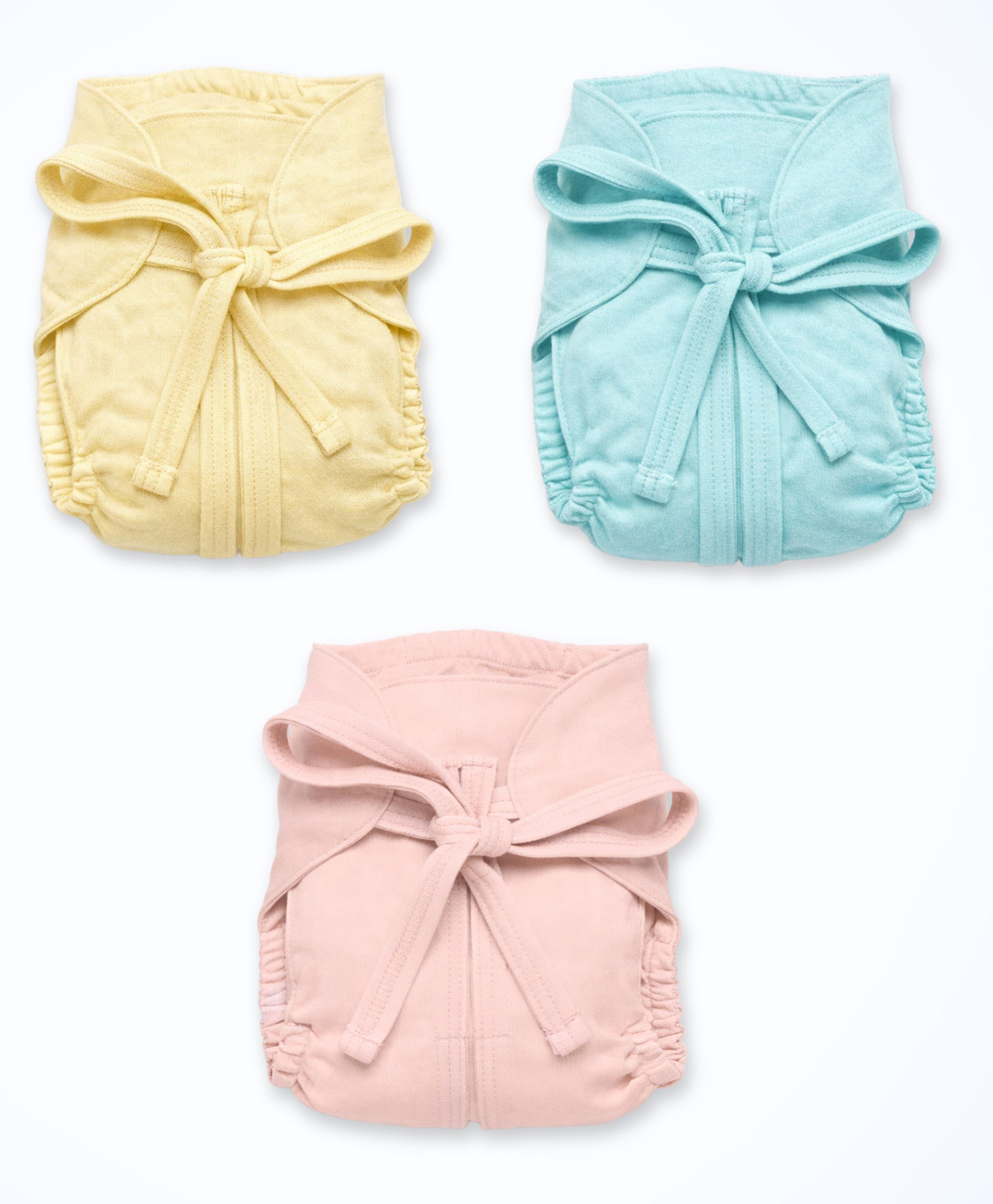 Cocoon Care Bamboo Cotton Knit Printed Baby Nappies Pack of 3 Multicolor-picture-23