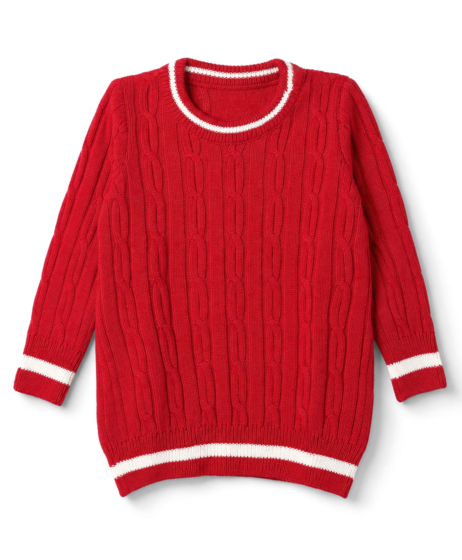 Honeyhap Premium Knit Full Sleeves Pullover with Bio Finish - Red-picture-20