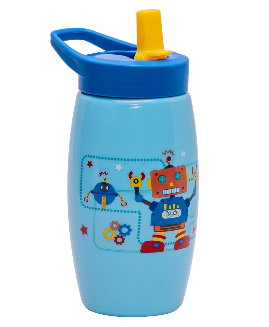 Adore Kiddo Flip to Sip Sports Sipper with Handle- 420ml -Blue-picture-16