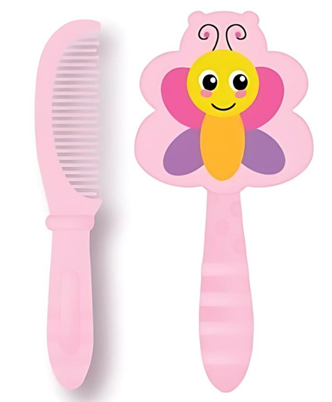 Adore Jungle Fun Butterfly Baby Brush & Comb Set - Pink-image-22