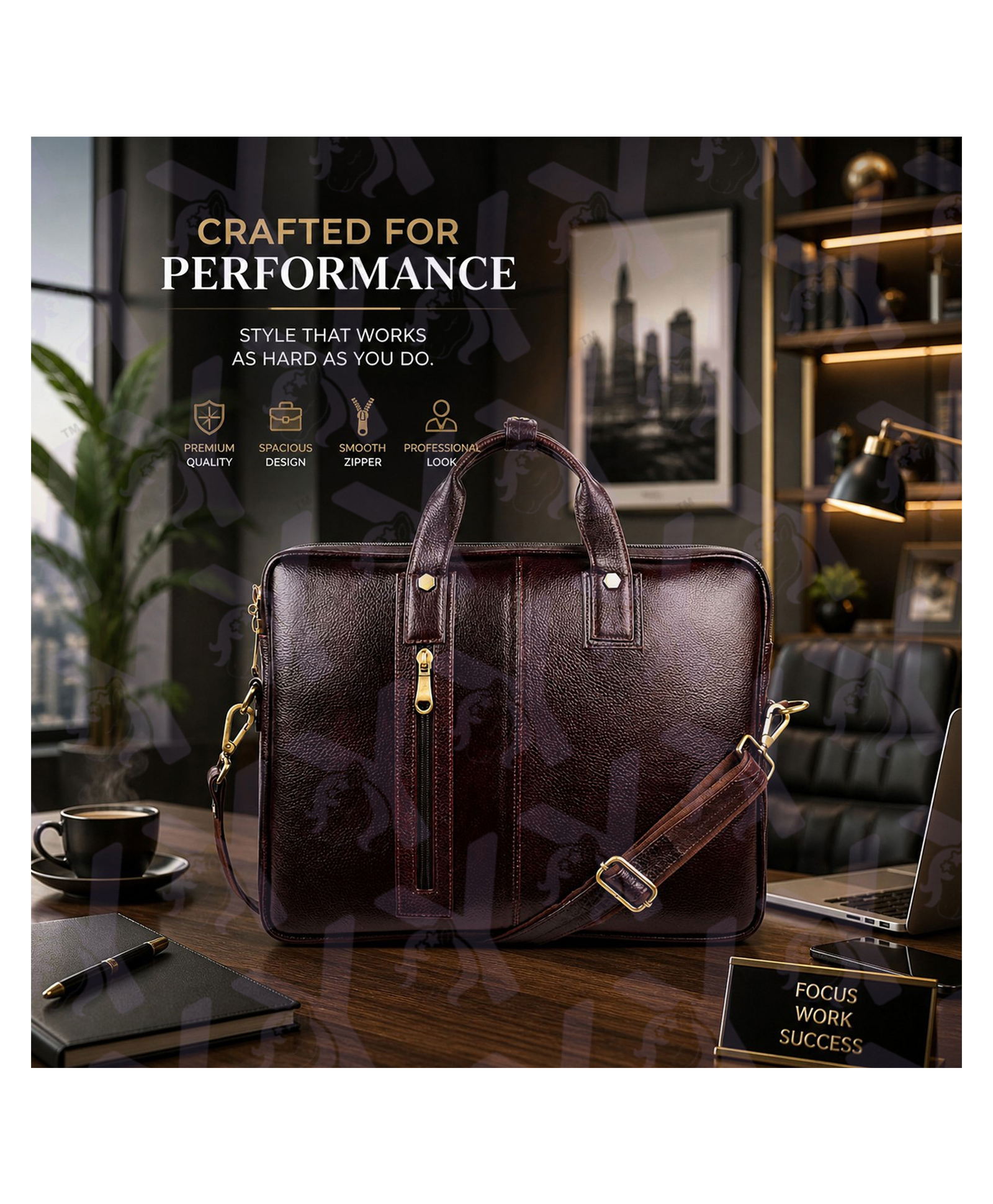 Yunicorn Max Elite Professional Commuter/ Executive Briefcase/ Office Laptop Bag / Trendy Briefcase/ Office Satchel / Global Workbag - Colour may vary-image-28