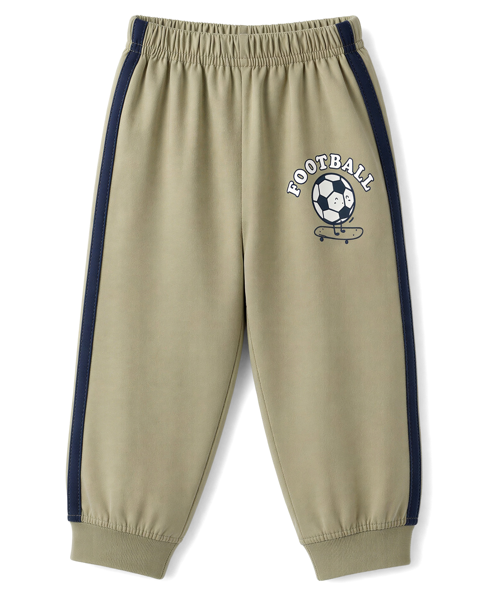 Tango Single Jersey Knit Full Length Lounge Pant with Football Print - Green-picture-20