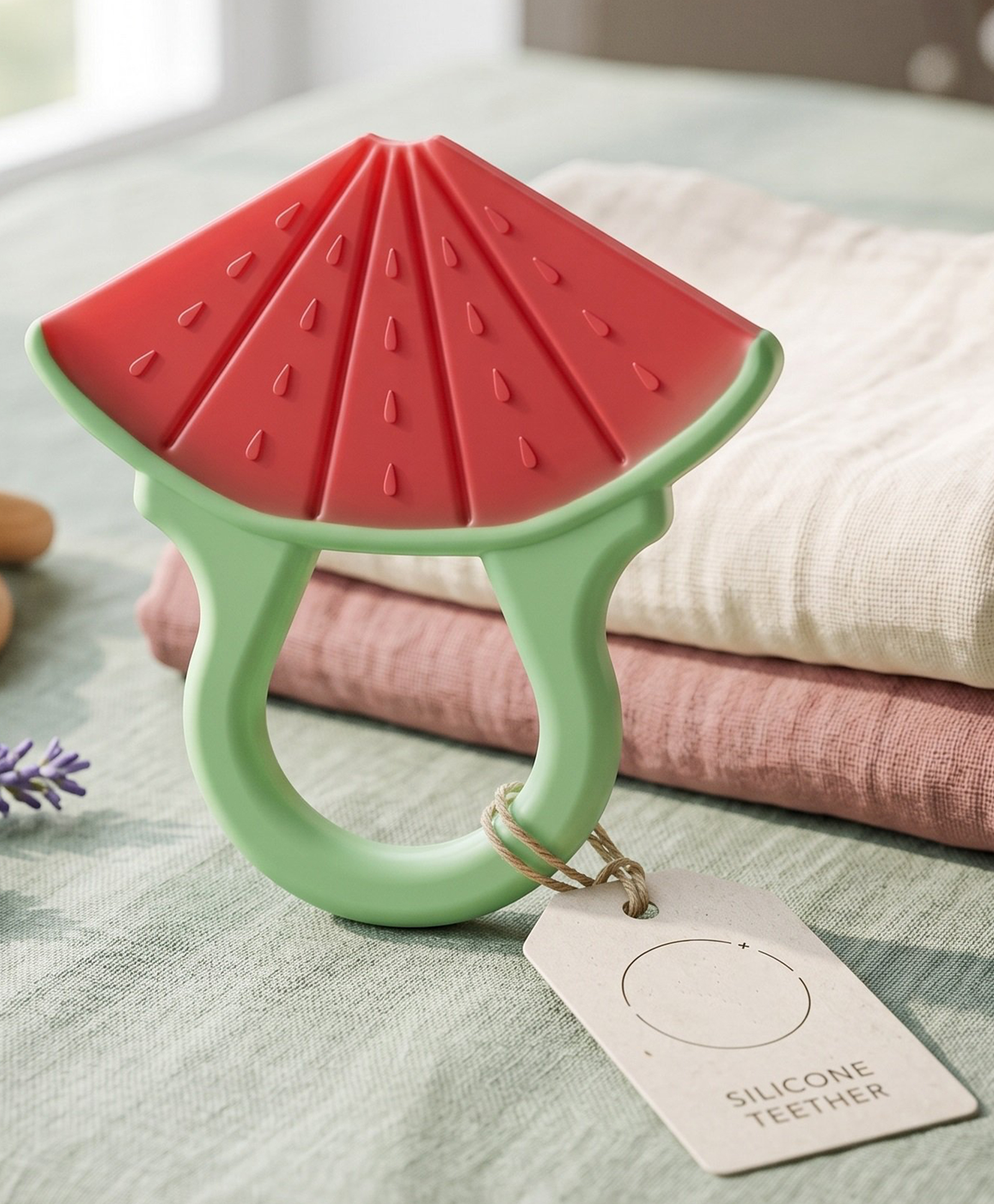 Ortis Silicone Teether For Baby - Red-picture-23