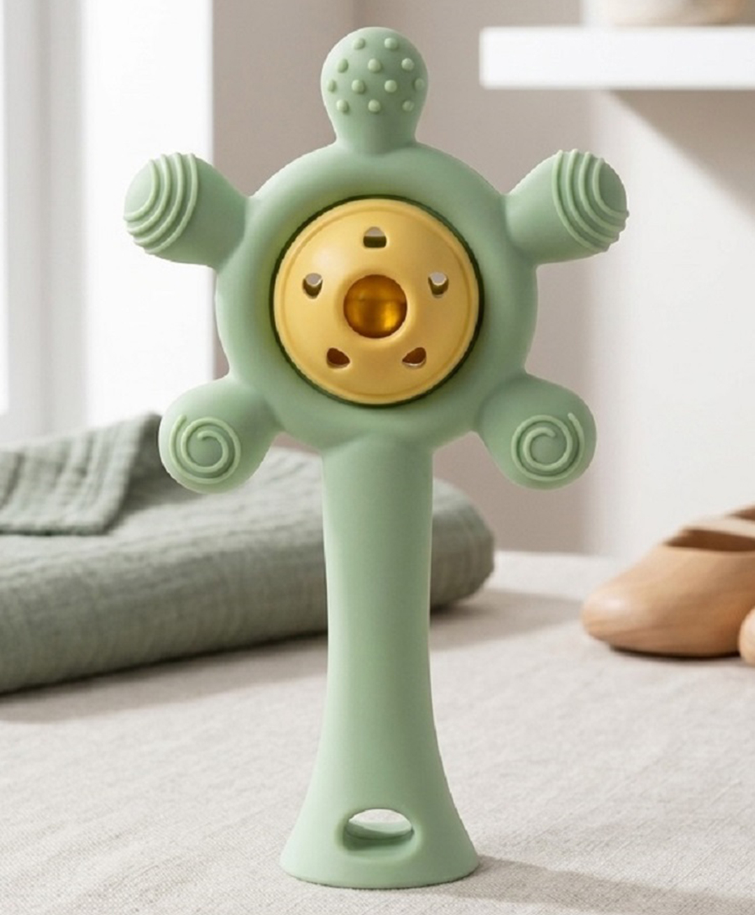 Ortis Silicone Teether For Baby - Green-image-19