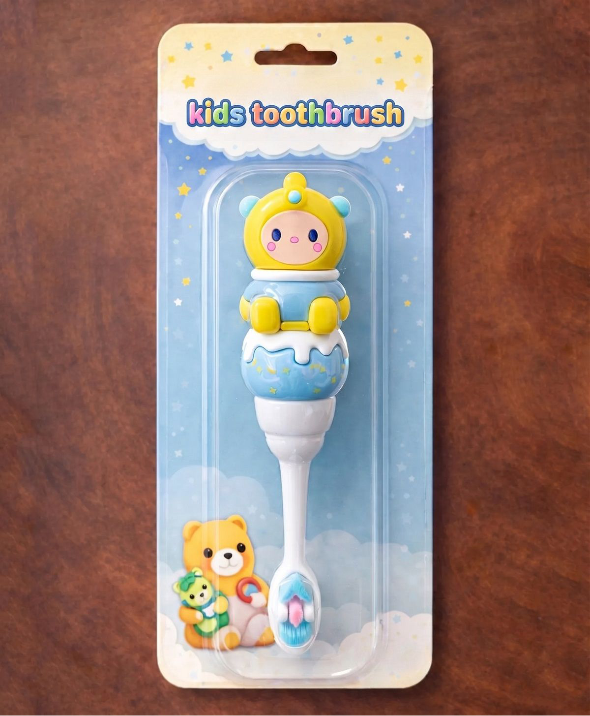 Ortis Kids Toothbrush with Soft Silicone Head - Yellow-picture-3