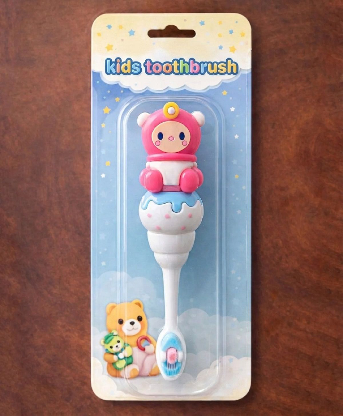 Ortis Kids Toothbrush with Soft Silicone Head - Pink-picture-1